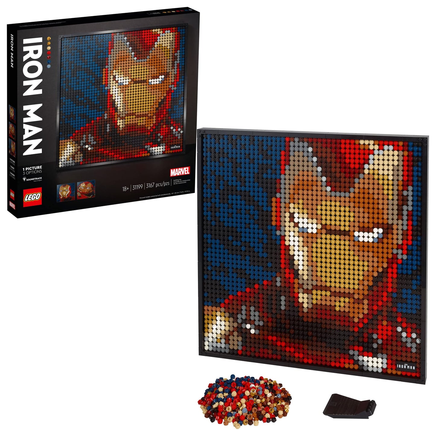 LEGO Art Marvel Studios Iron Man 31199 Amazon