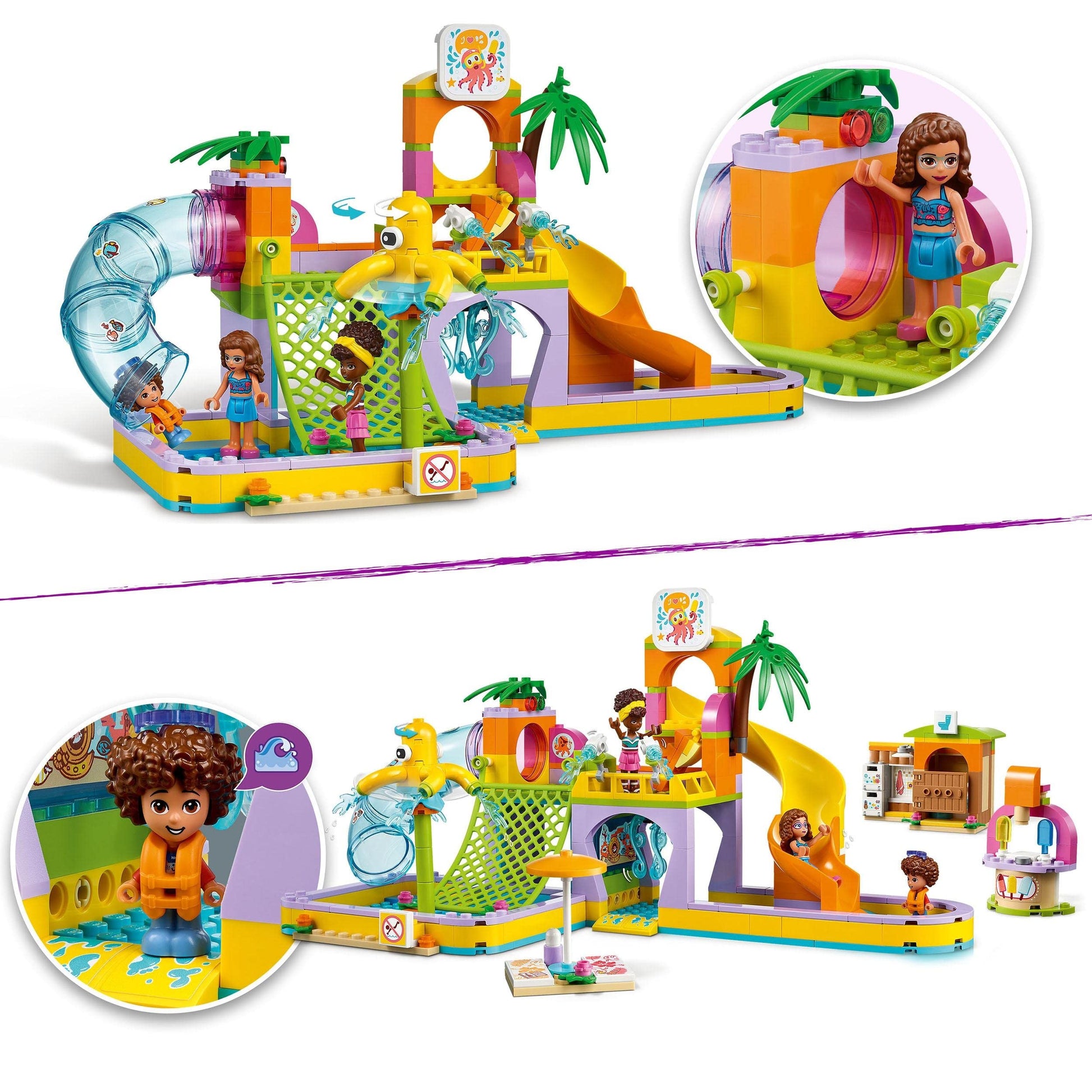 LEGO Friends Water Park Set with Swimming Pool and Slides 41720 Amazon