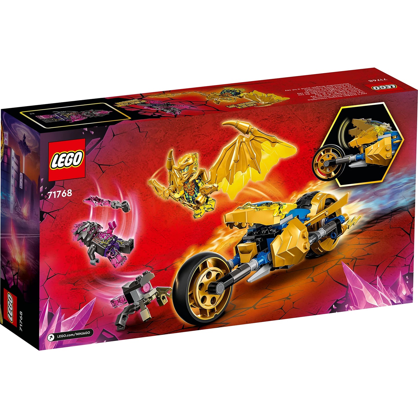 LEGO NINJAGO Jay’s Golden Dragon Motorbike Building Kit 71768 Amazon