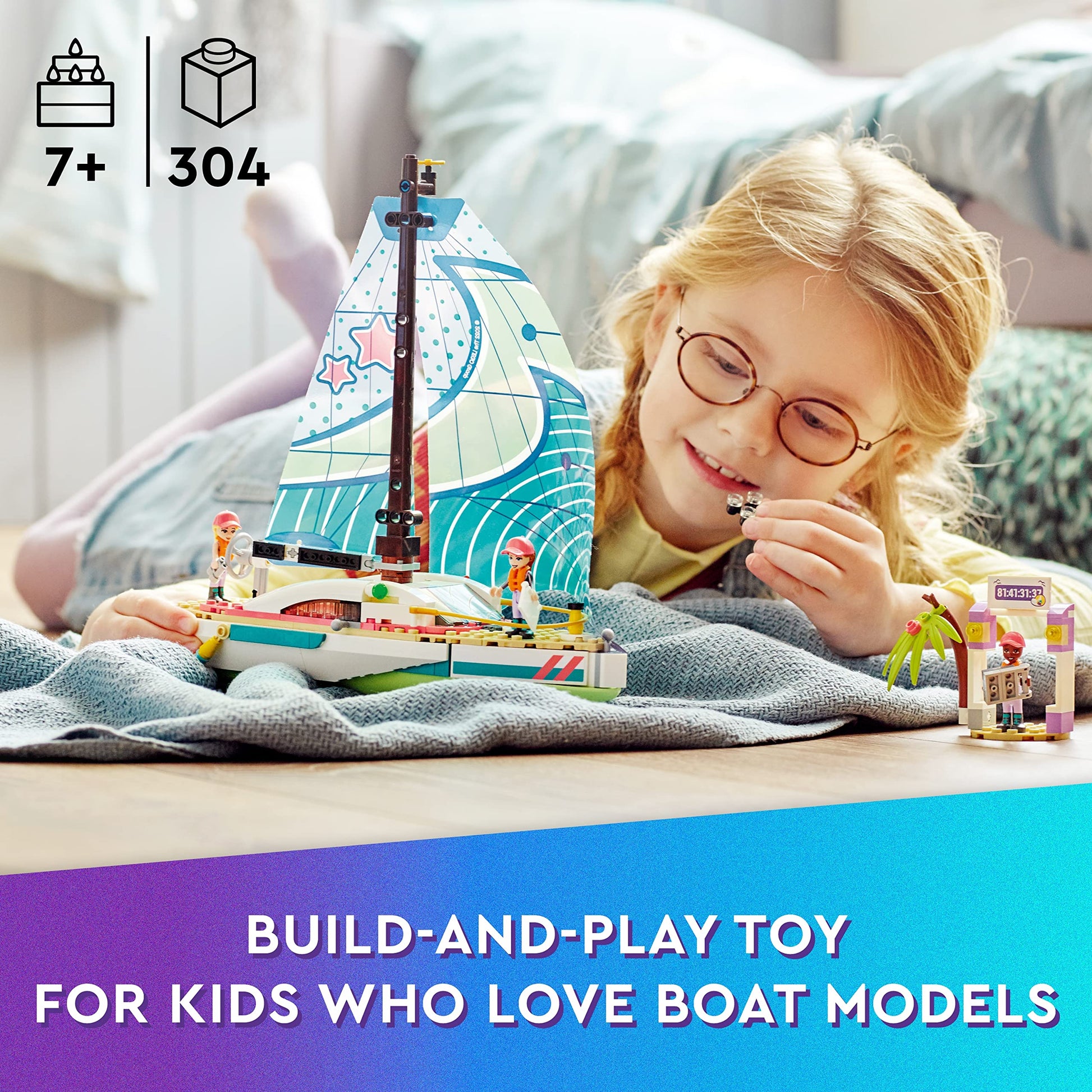 LEGO Friends Stephanie's Sailing Adventure Boat Toy  41716 Amazon