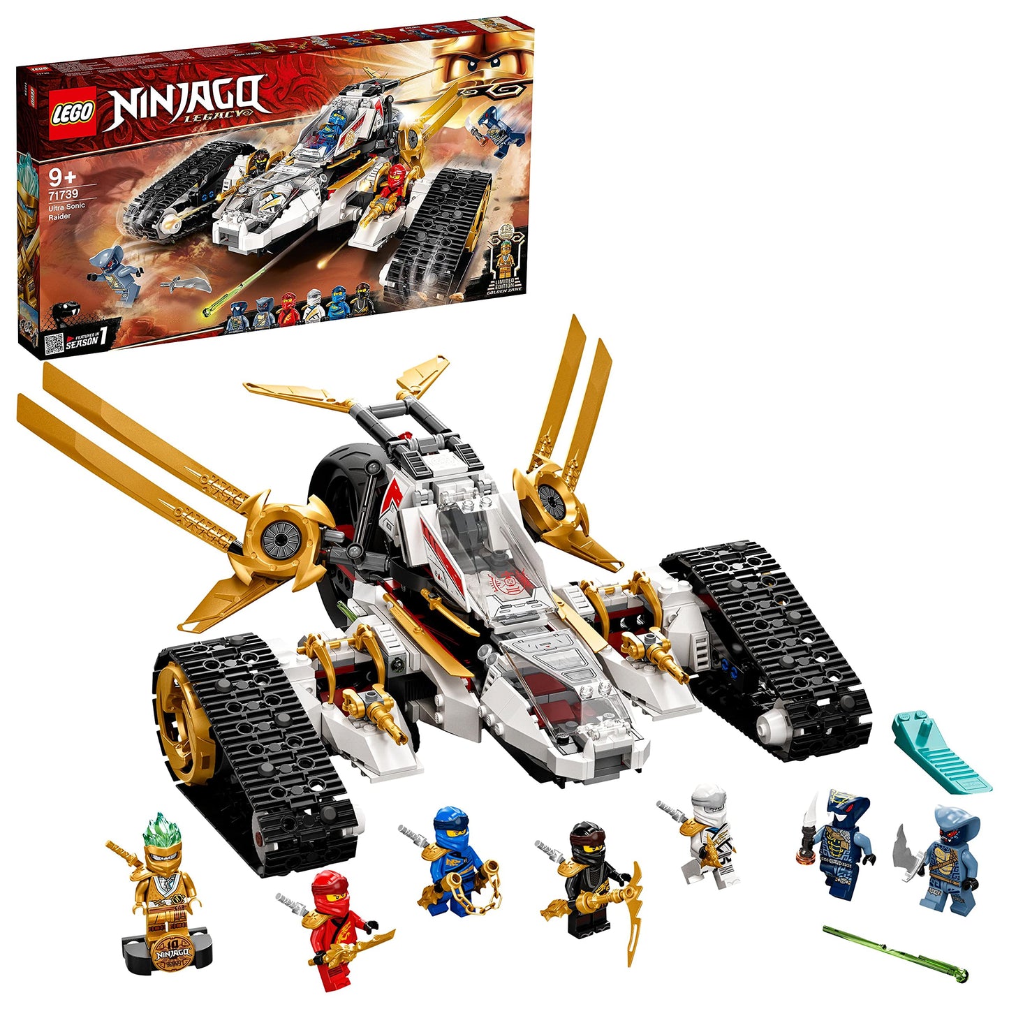 LEGO 71739 NINJAGO Legacy Ultra Sonic Raider 4in1 Vehicle Building Set