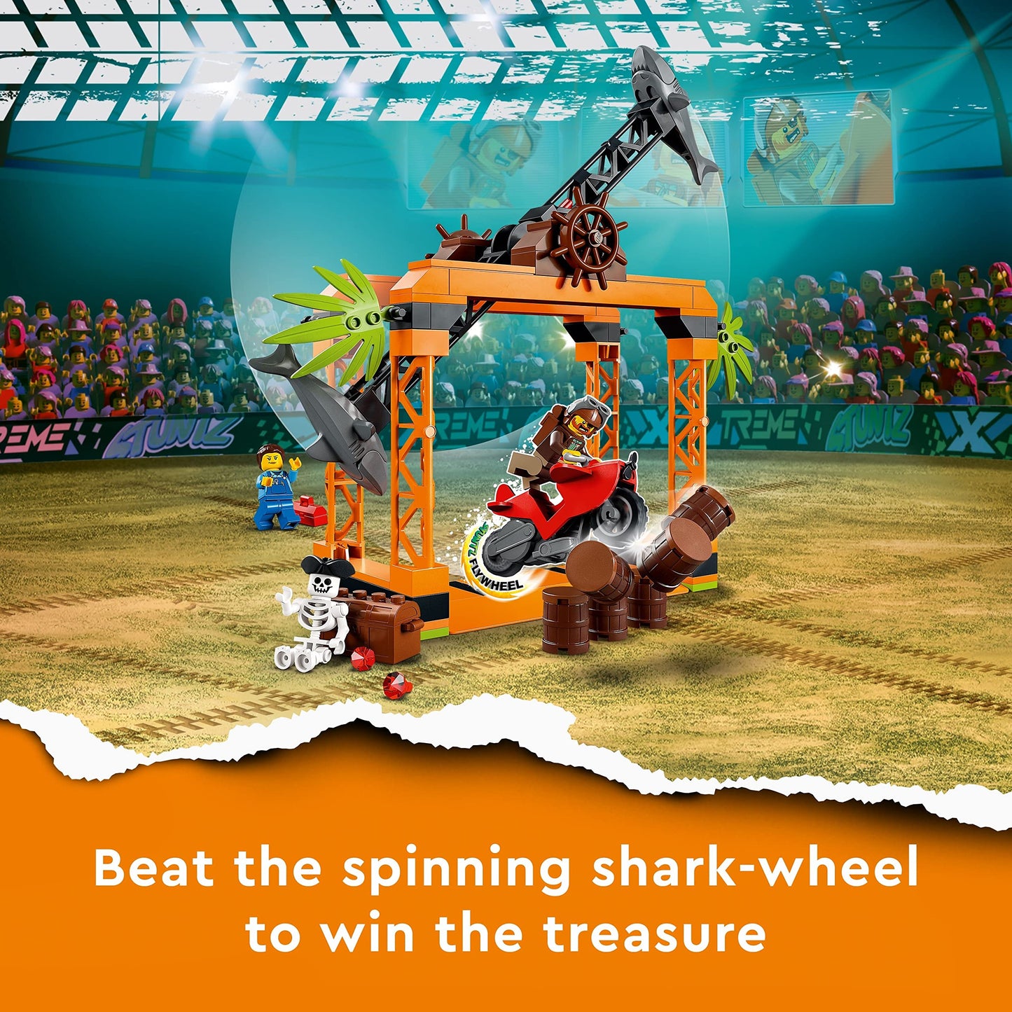 LEGO City Stuntz The Shark Attack Stunt Challenge Adventure Series Toy Amazon