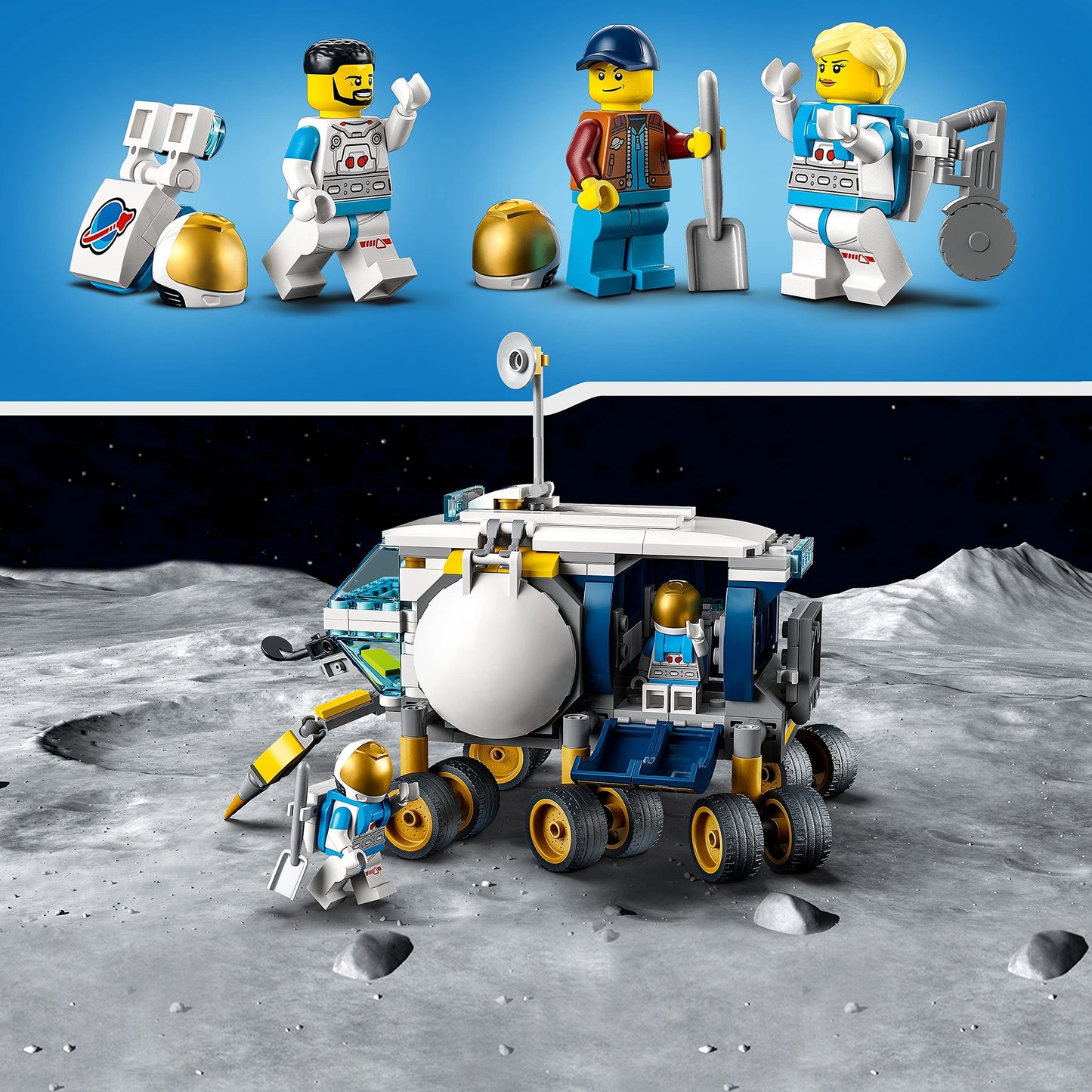 LEGO® City Lunar Roving Vehicle 60348 Building Kit Amazon