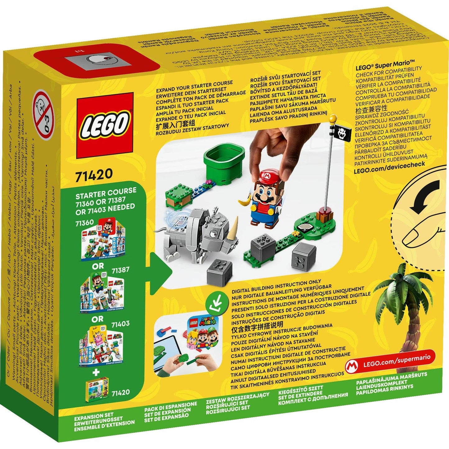 LEGO Super Mario Rambi The Rhino Expansion Set 71420 Amazon