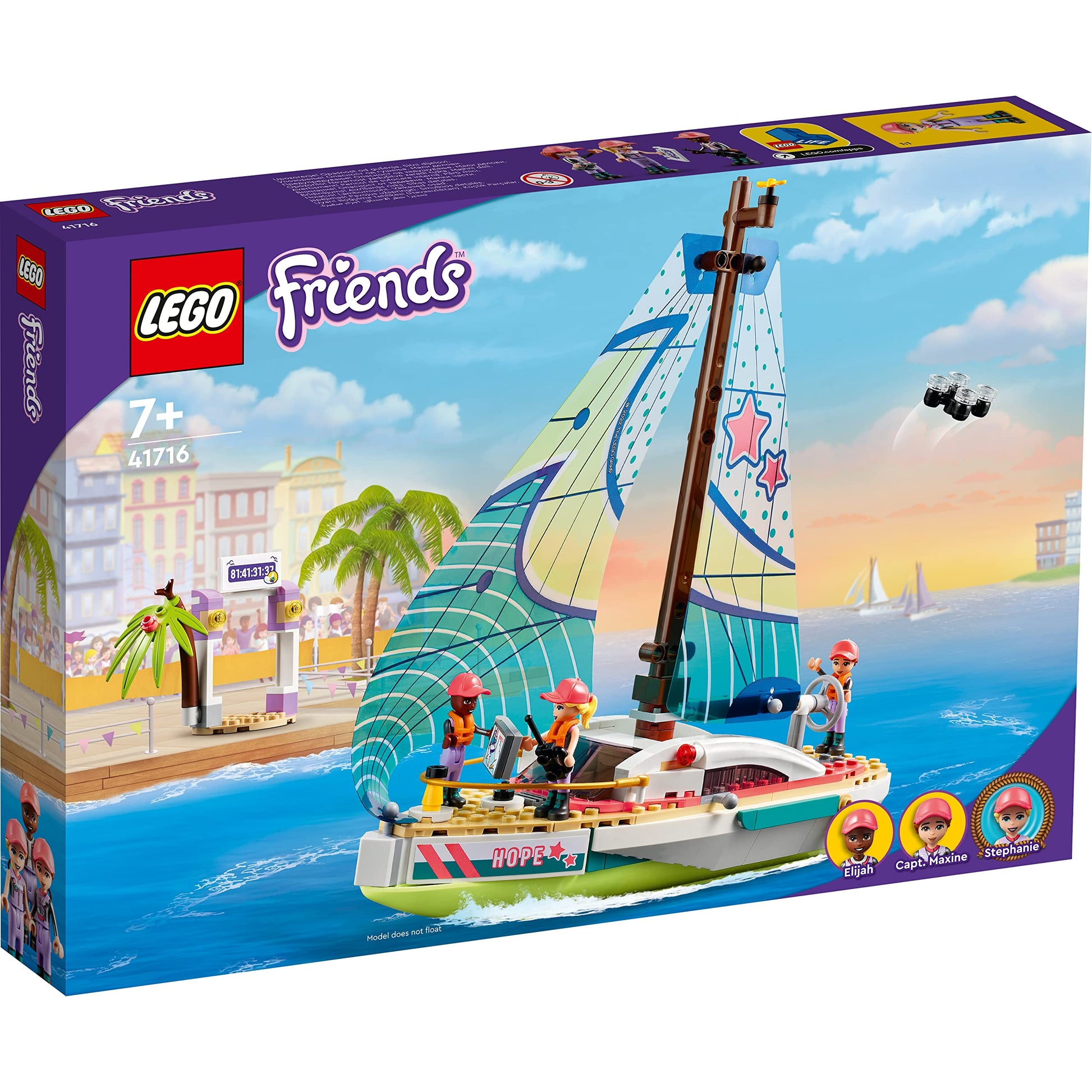 LEGO Friends Stephanie's Sailing Adventure Boat Toy  41716 Amazon