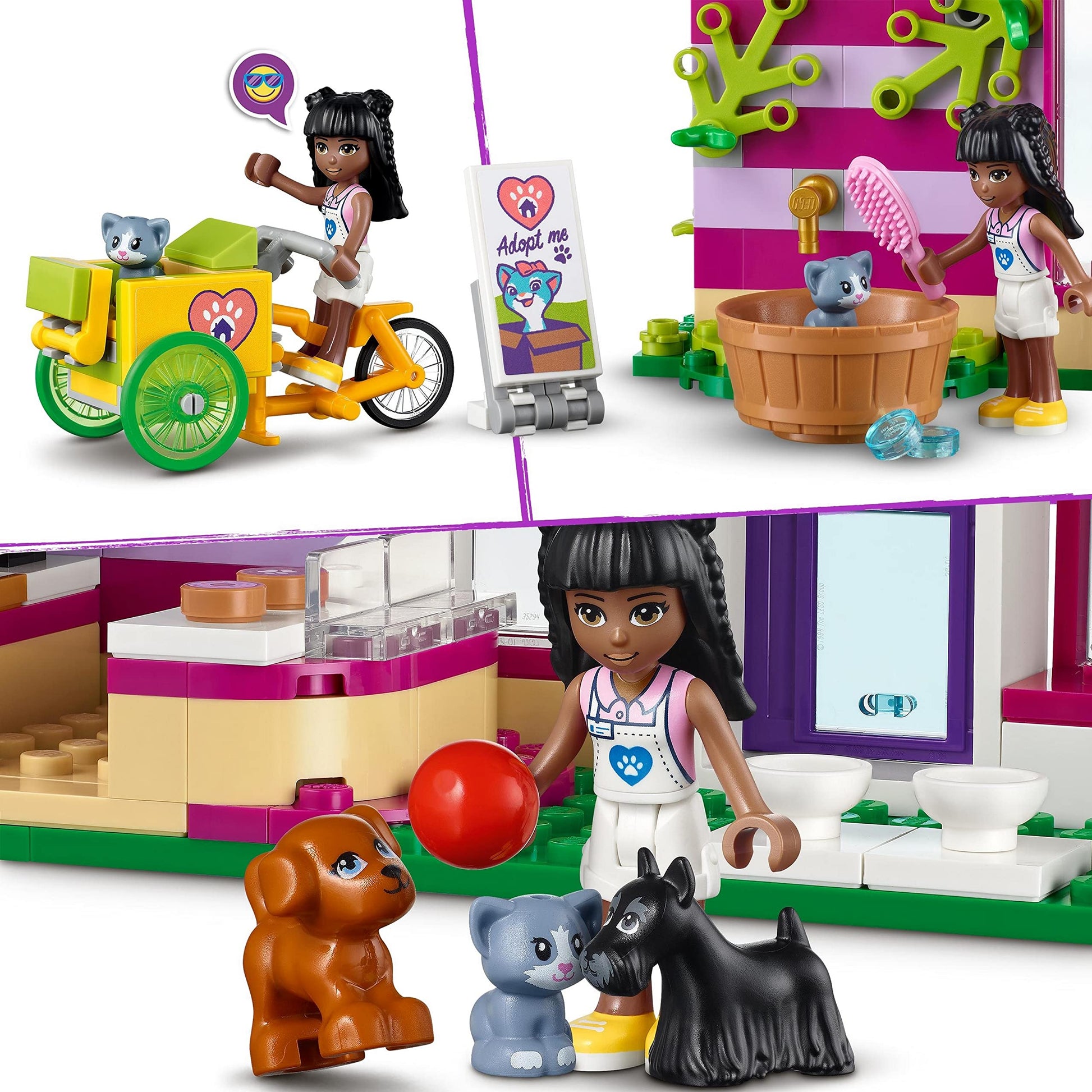LEGO Friends Pet Adoption Café 41699 Kids Building Amazon