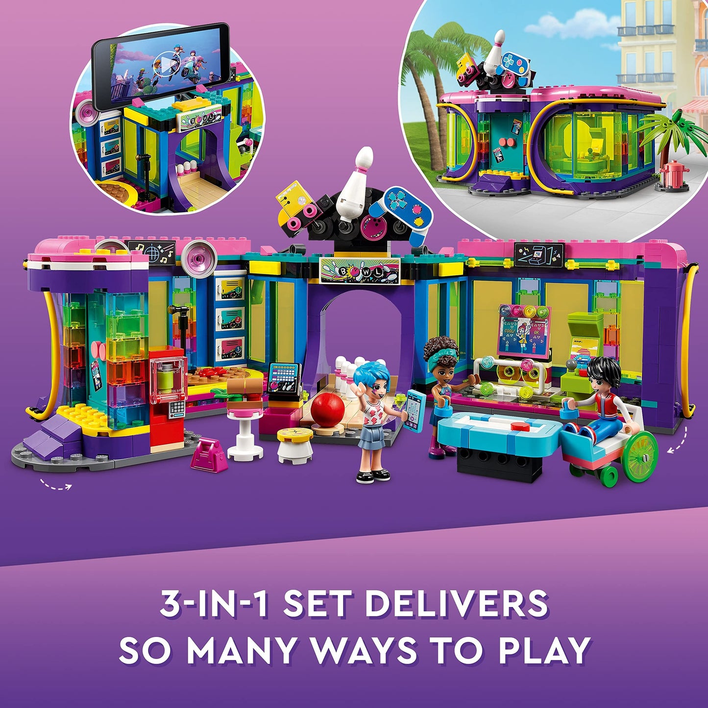 LEGO Friends Roller Disco Arcade with Toy  41708 Amazon