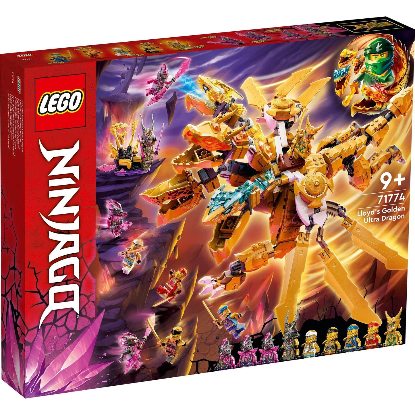 LEGO NINJAGO Lloyd’s Golden Ultra Dragon Building Kit 71774 Amazon