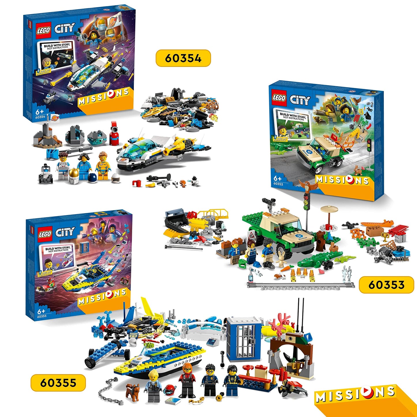 LEGO City Water Police Detective Missions, Interactive Digital Adventure Building 60355 Amazon