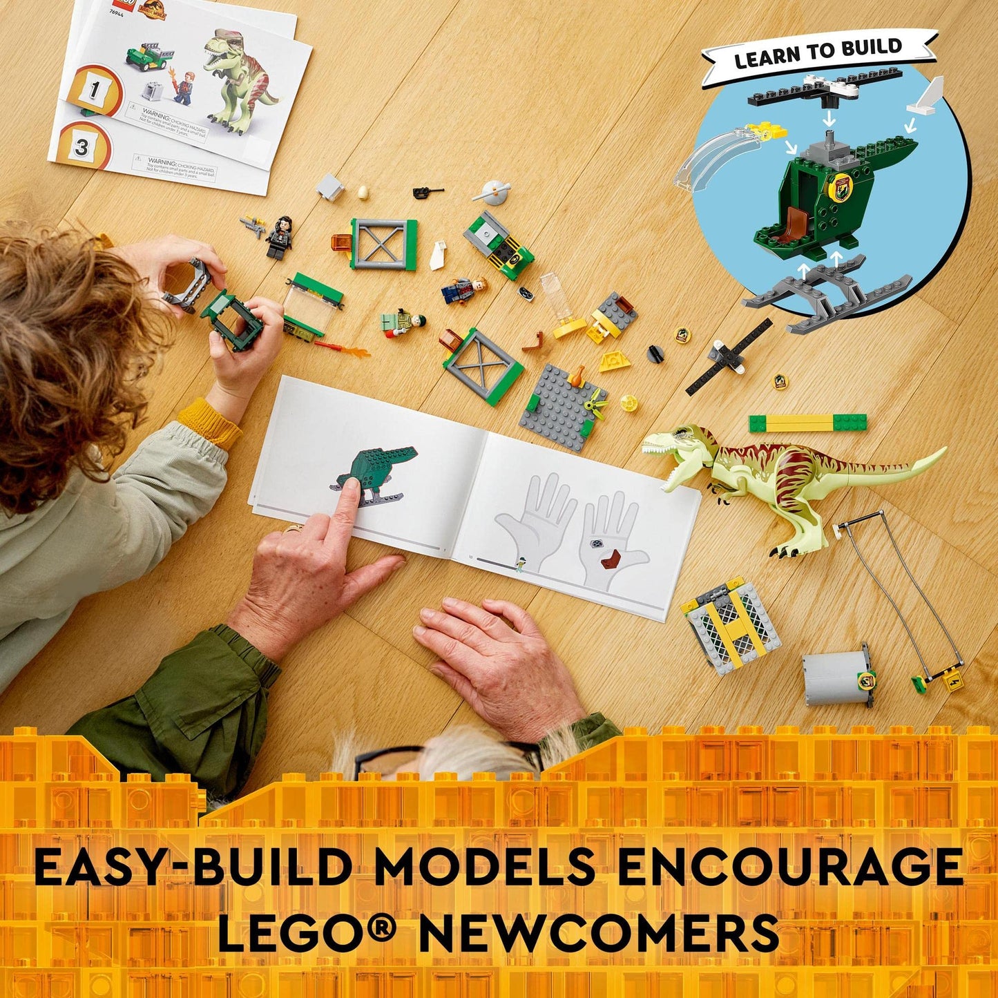 LEGO Jurassic World T. rex Dinosaur Breakout Building Kit 76944 Amazon