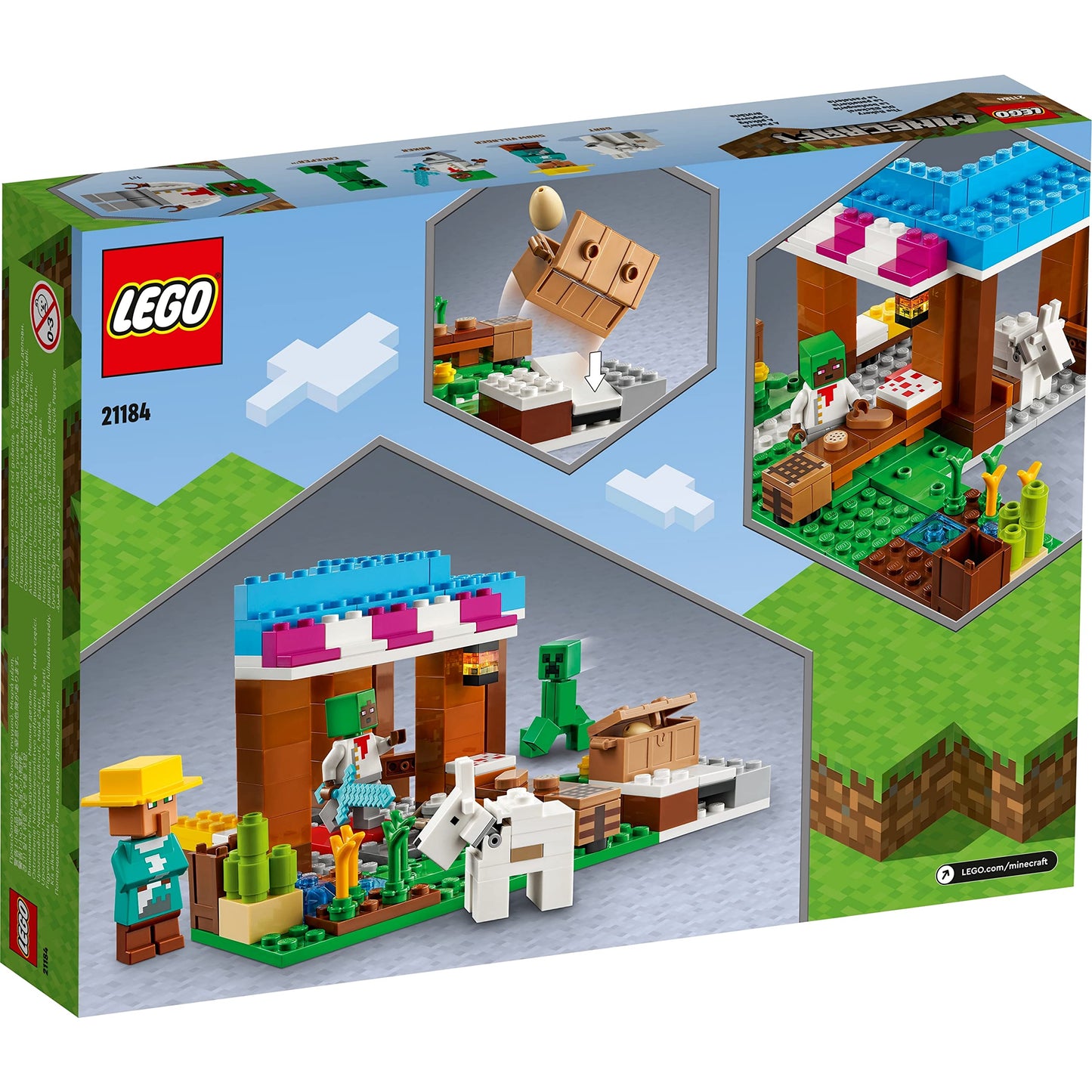 LEGO Minecraft The Bakery Building Kit; Fun Gaming Toy 21184 Amazon
