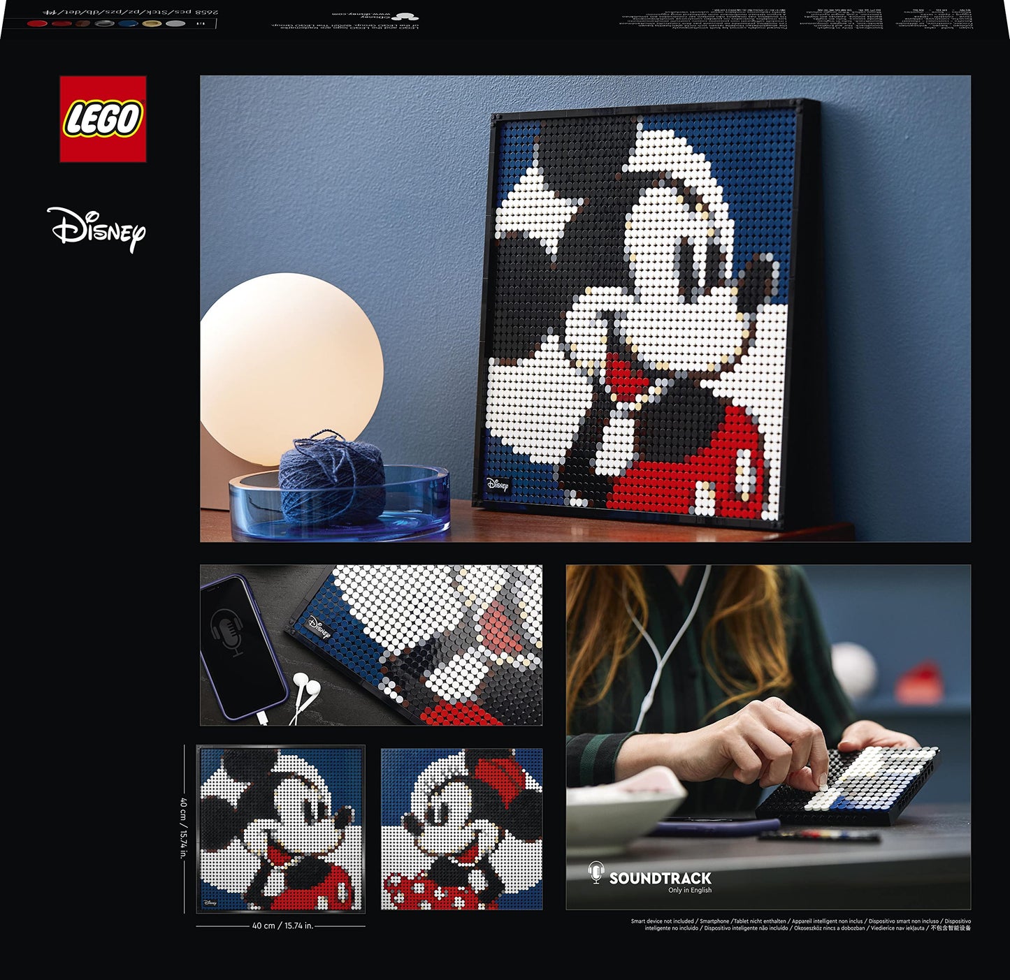 LEGO Art ǀ Disney’s Mickey Mouse 31202 Building Kit Amazon