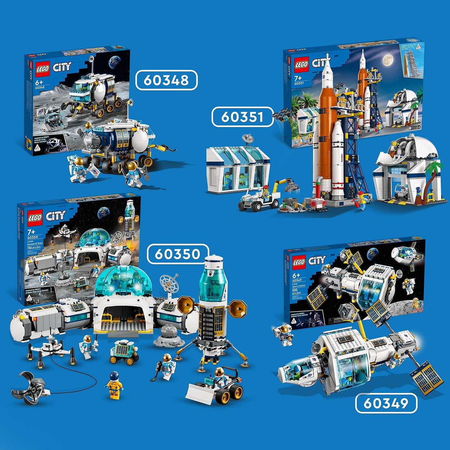 LEGO City Lunar Space Station 60349 Kids Building & Construction Toys