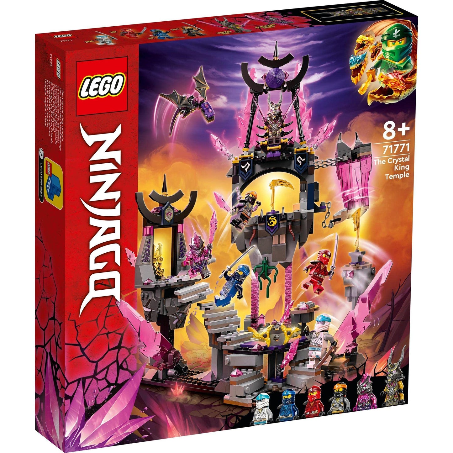 LEGO NINJAGO The Crystal King Temple Building Kit 71771 Amazon