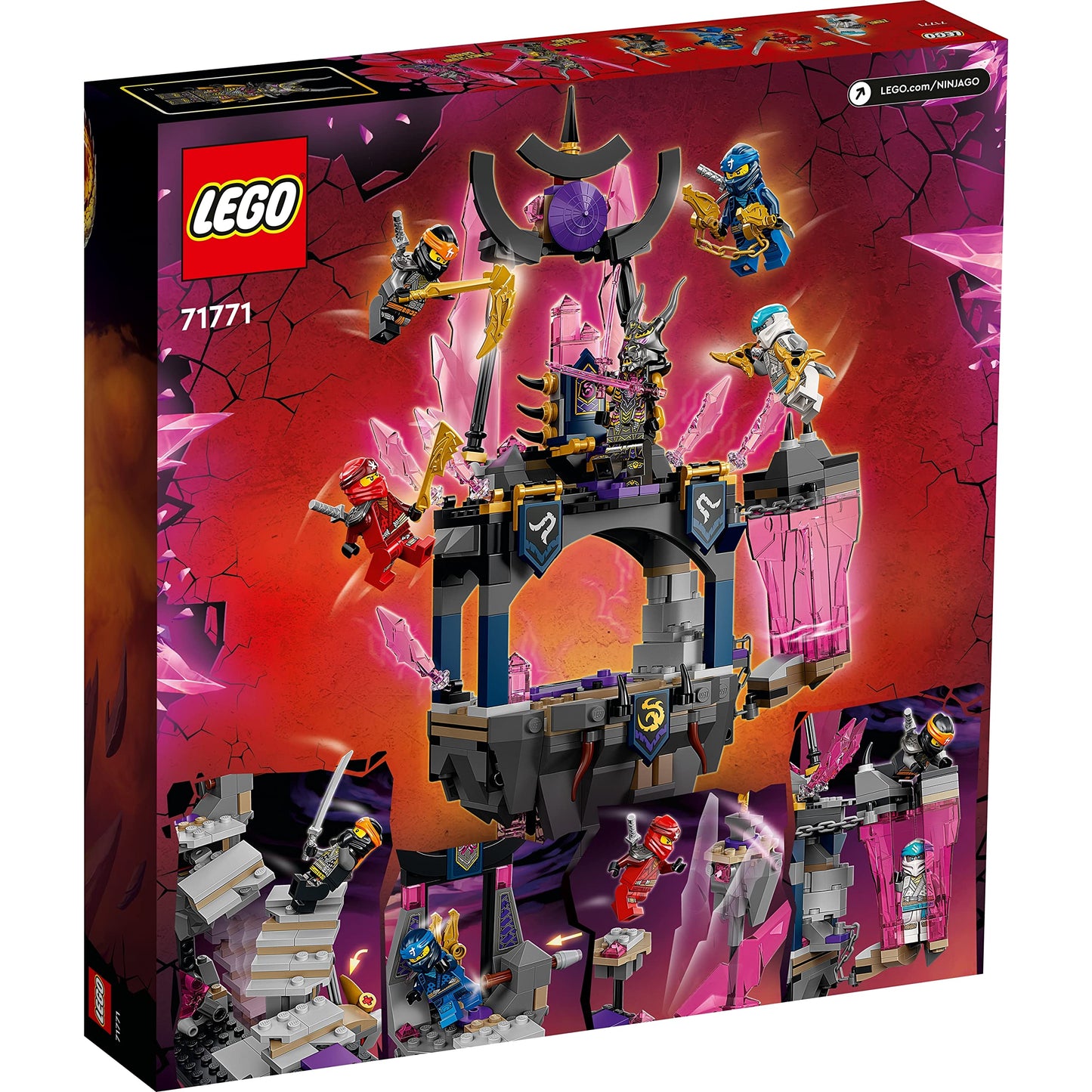 LEGO NINJAGO The Crystal King Temple Building Kit 71771 Amazon