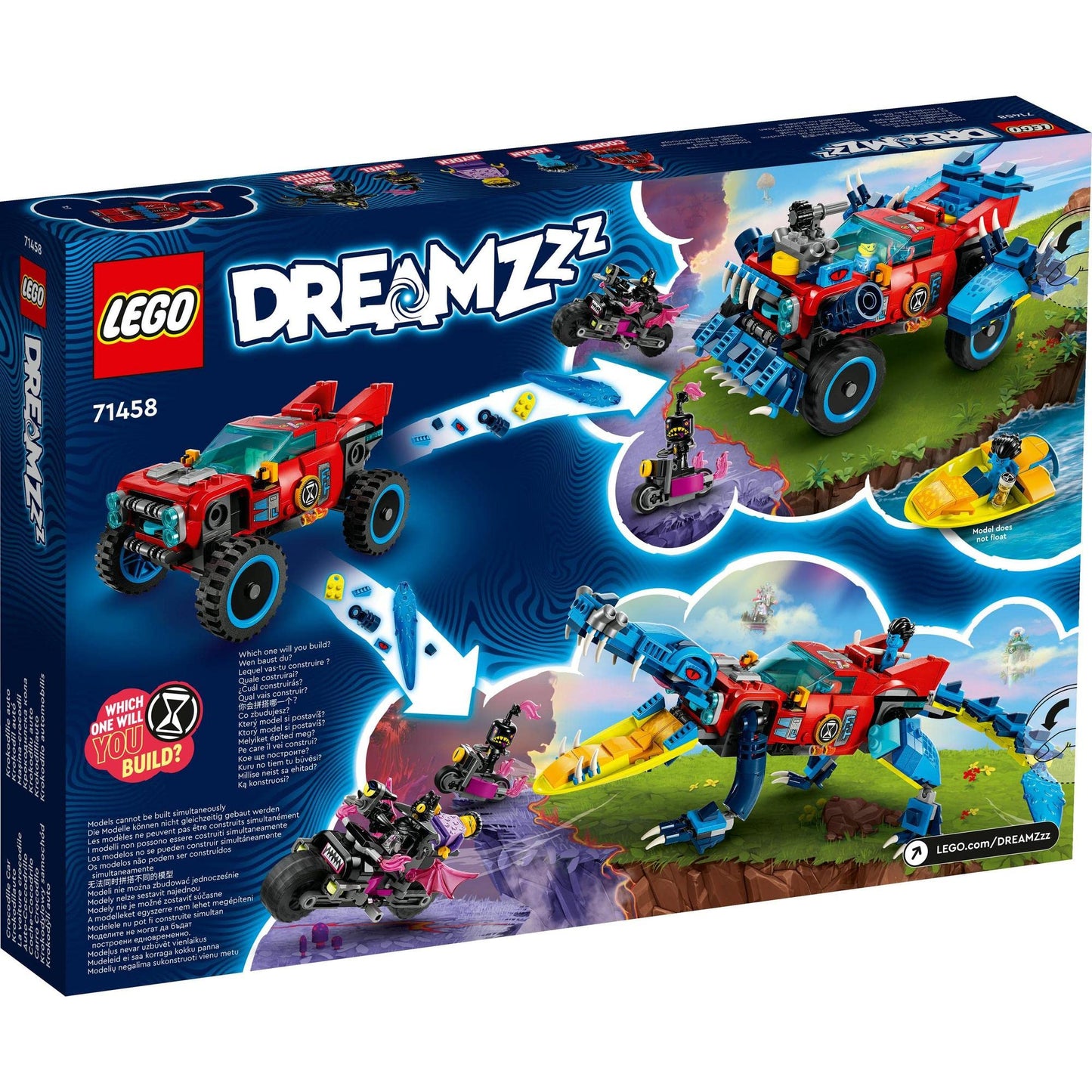 LEGO® DREAMZzz™ Crocodile Car 71458 Building Toy