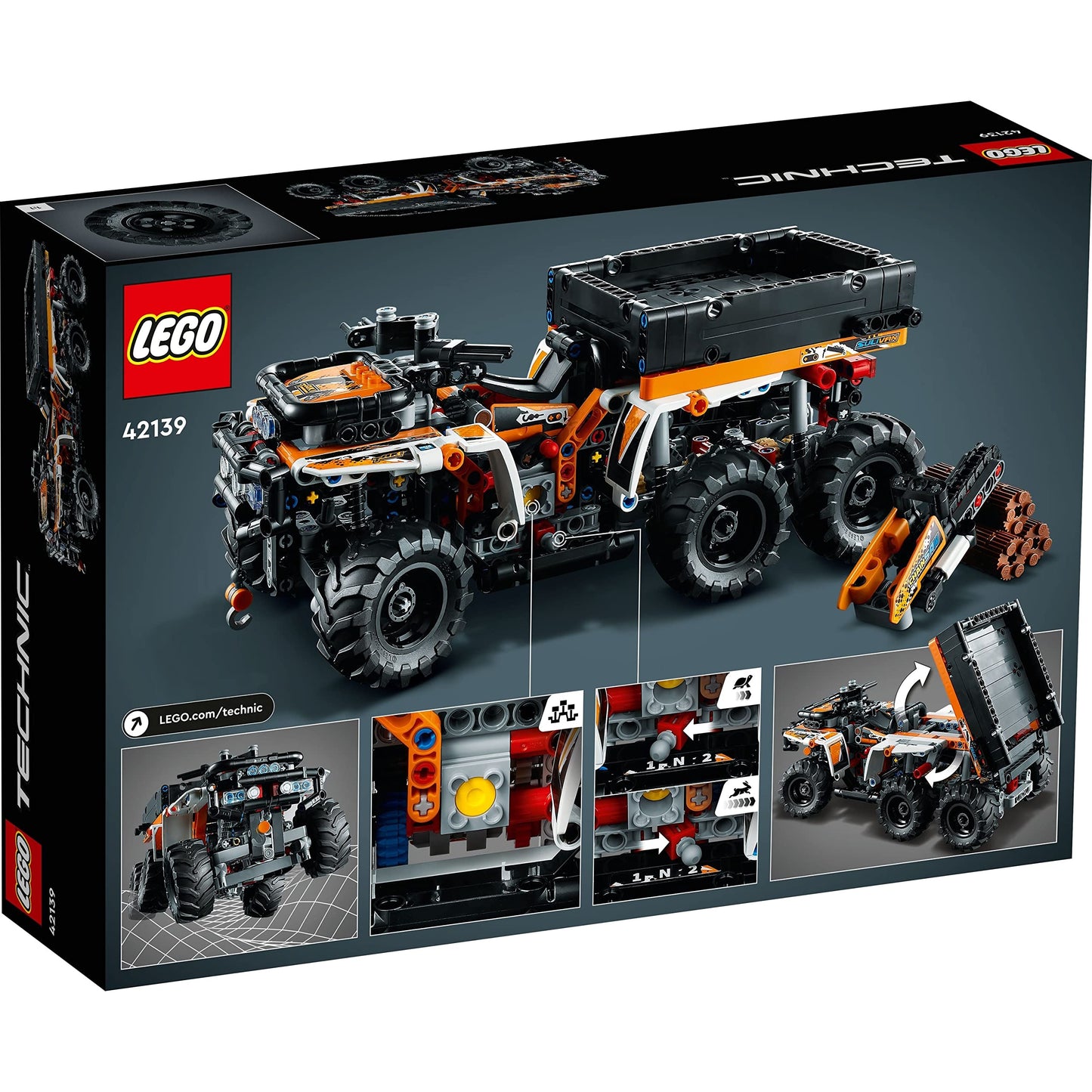 LEGO Technic All-Terrain Vehicle, 6-Wheeled Off Roader 42139 Brick Island