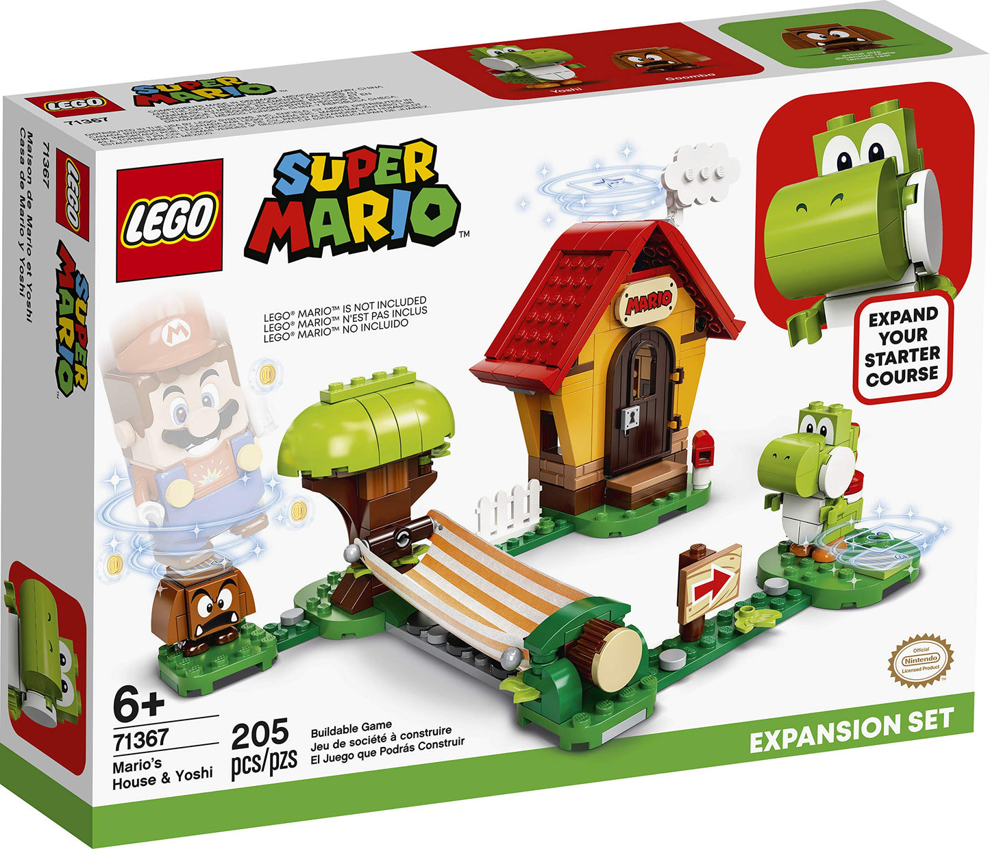 LEGO Super Mario Mario’s House & Yoshi Expansion Set 71367 Building Kit Amazon