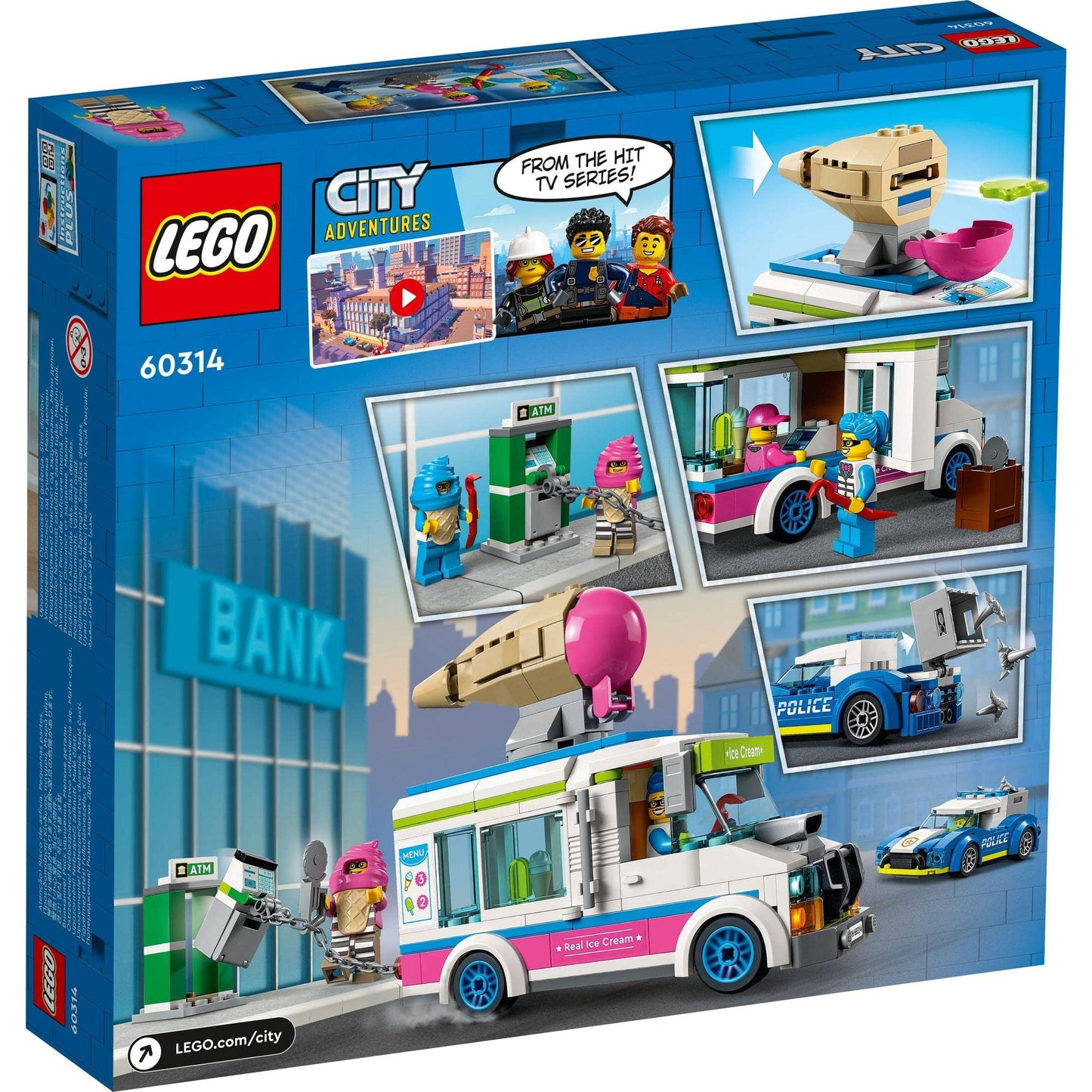 LEGO® City Ice Cream Van Police Chase 60314 Building Amazon