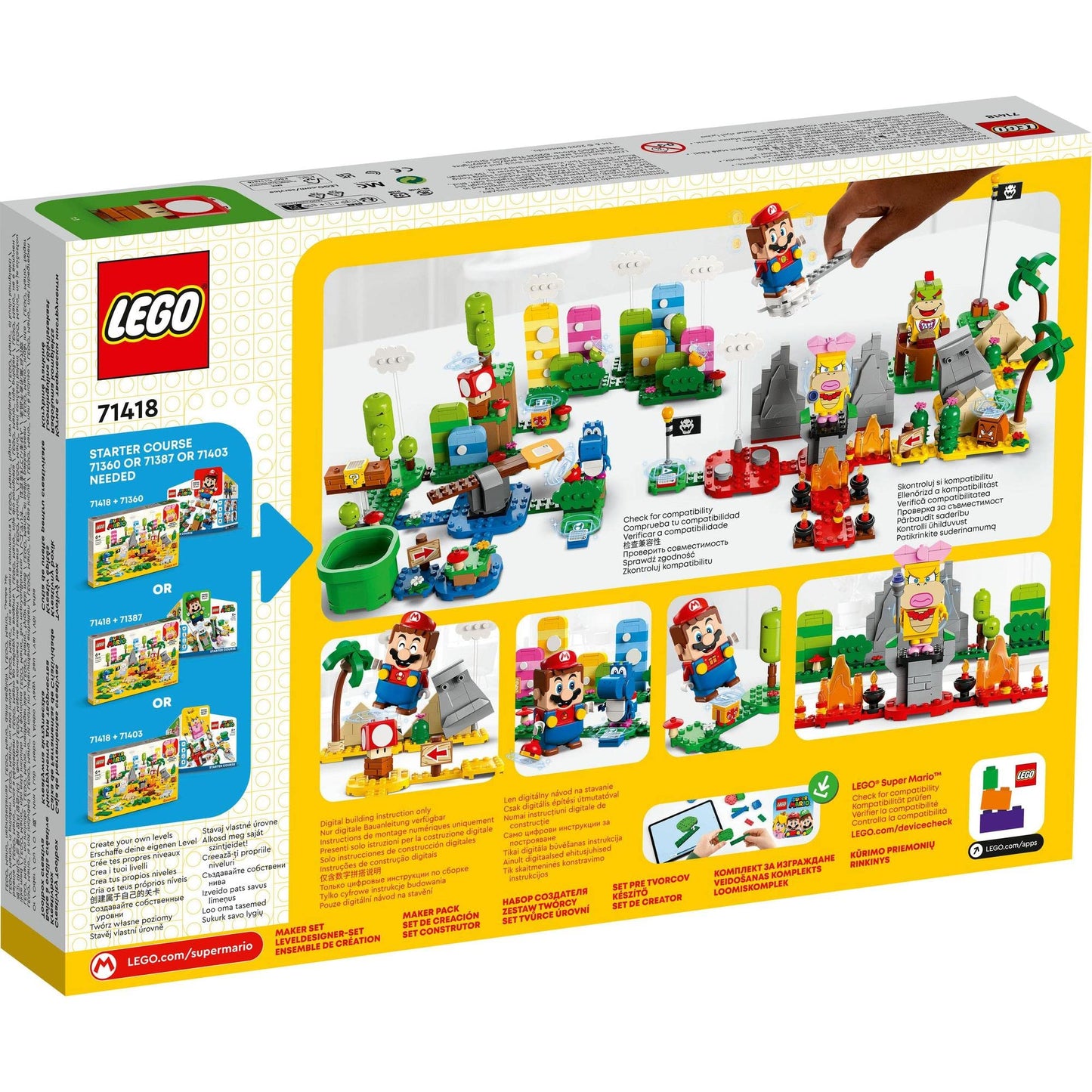 LEGO Super Mario Creativity Toolbox Maker Set 71418 Collectible Building Toy Amazon