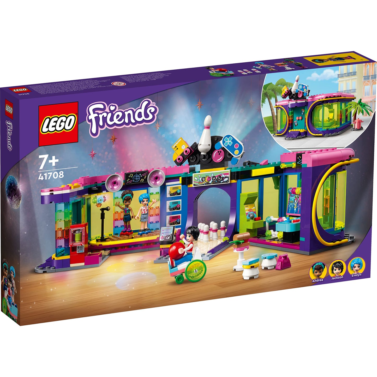 LEGO Friends Roller Disco Arcade with Toy  41708 Amazon