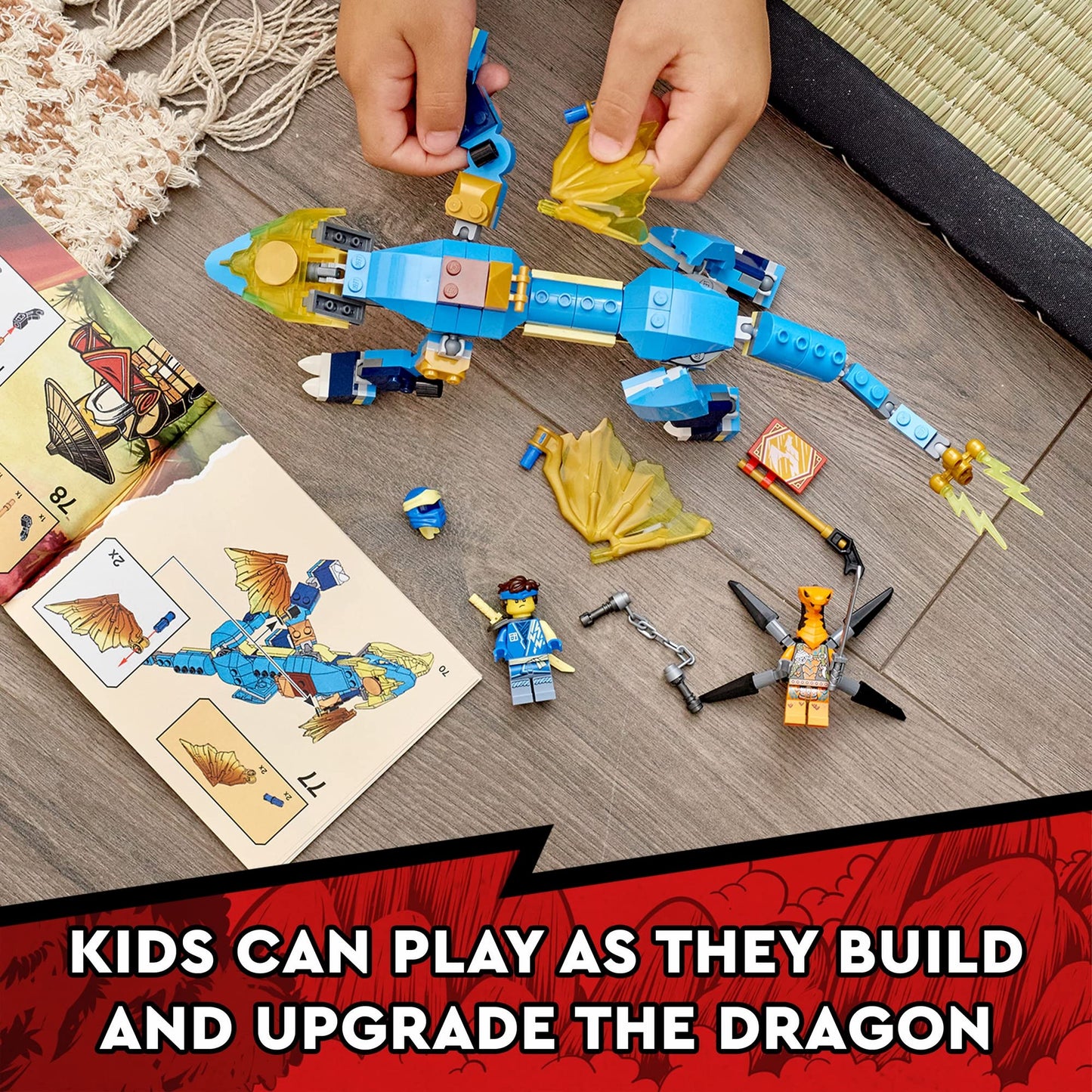 LEGO NINJAGO Jay’s Thunder Dragon EVO Building Kit 71760