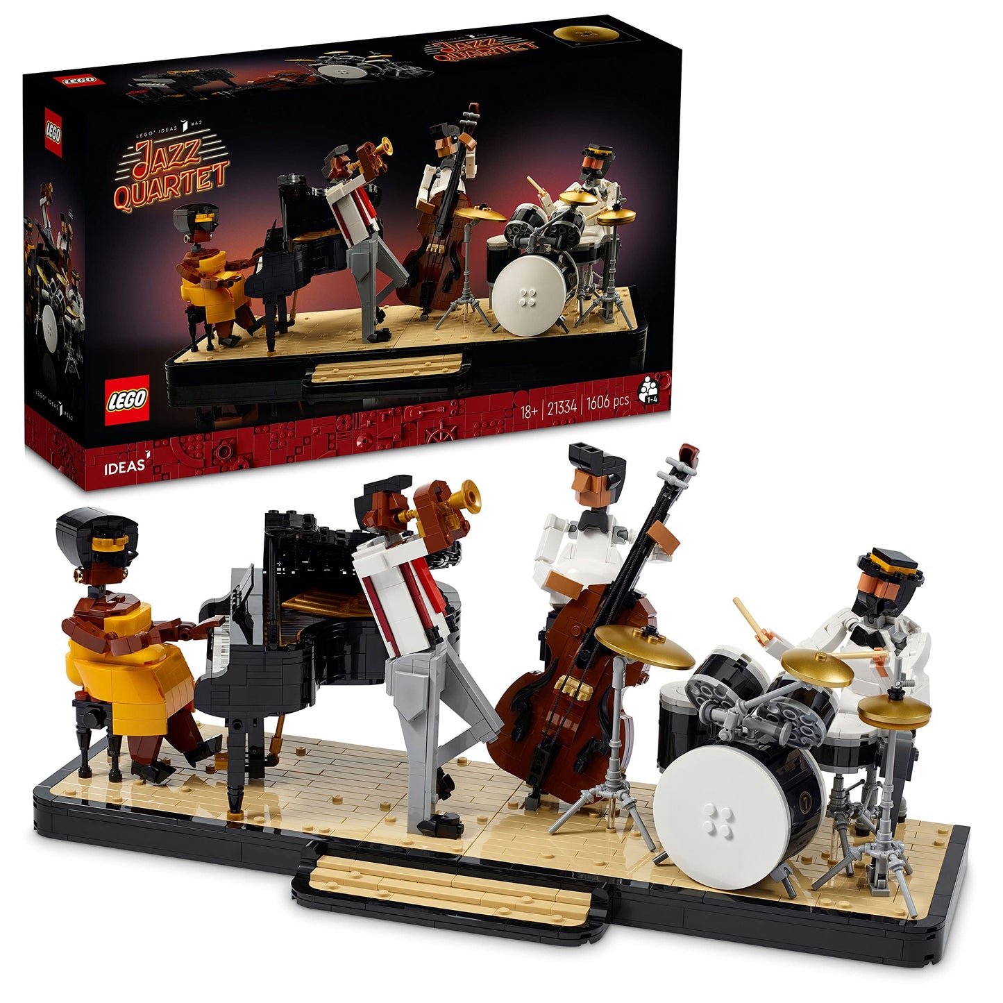 LEGO Ideas Jazz Quartet Building Kit; Build-and-Display Model for Adults Amazon