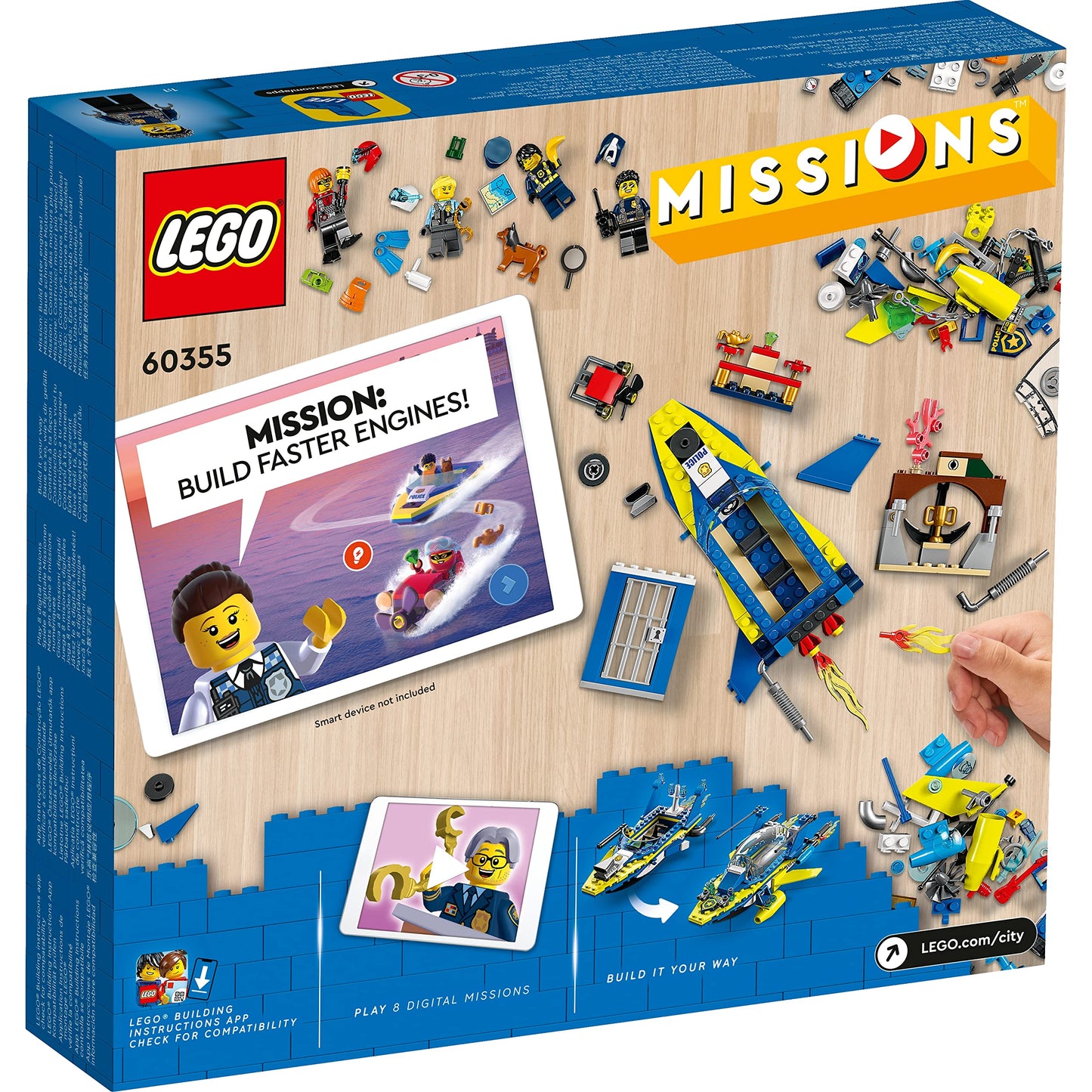 LEGO City Water Police Detective Missions, Interactive Digital Adventure Building 60355 Amazon
