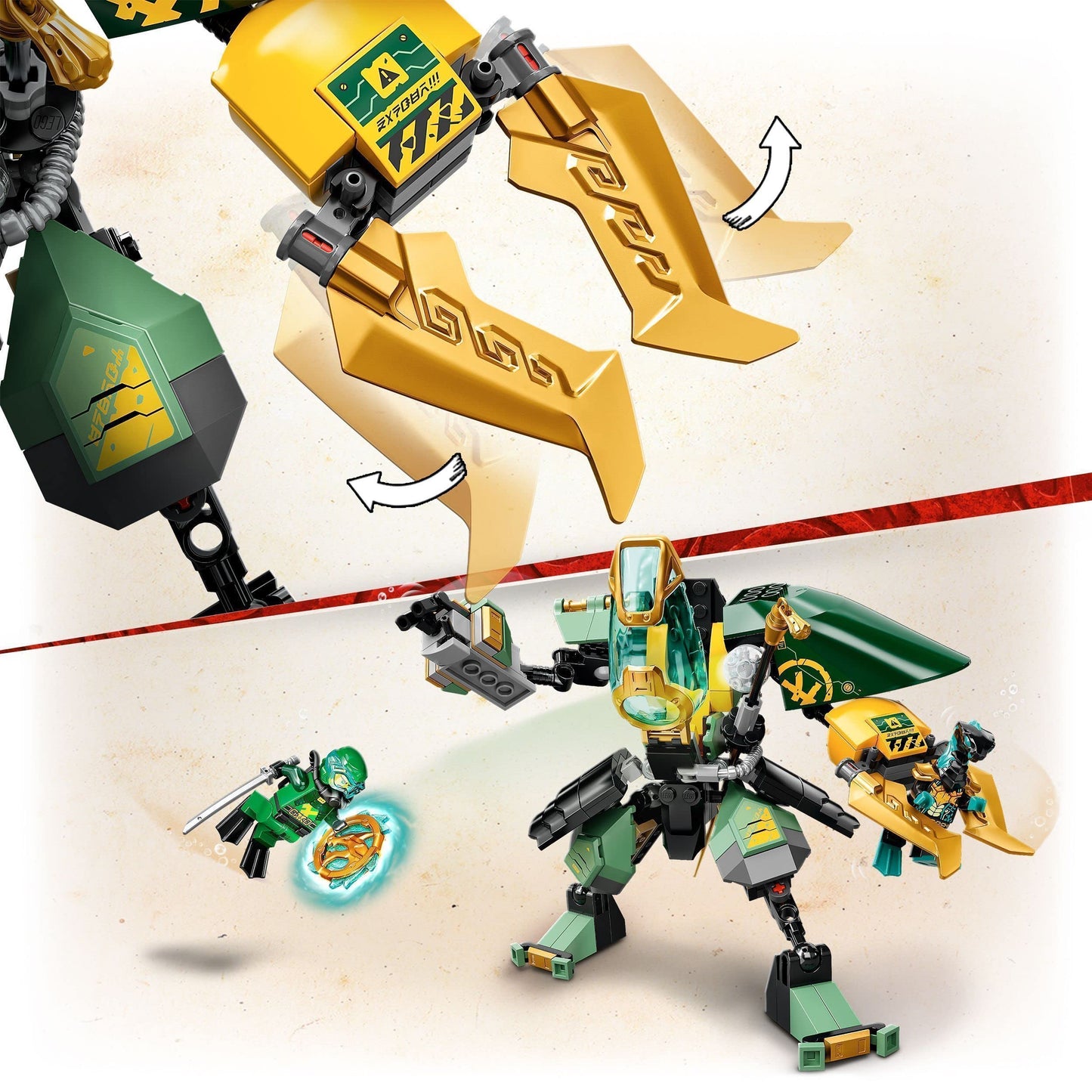 LEGO 71750 NINJAGO Lloyd’s Hydro Mech Action Figure Underwater Building Amazon