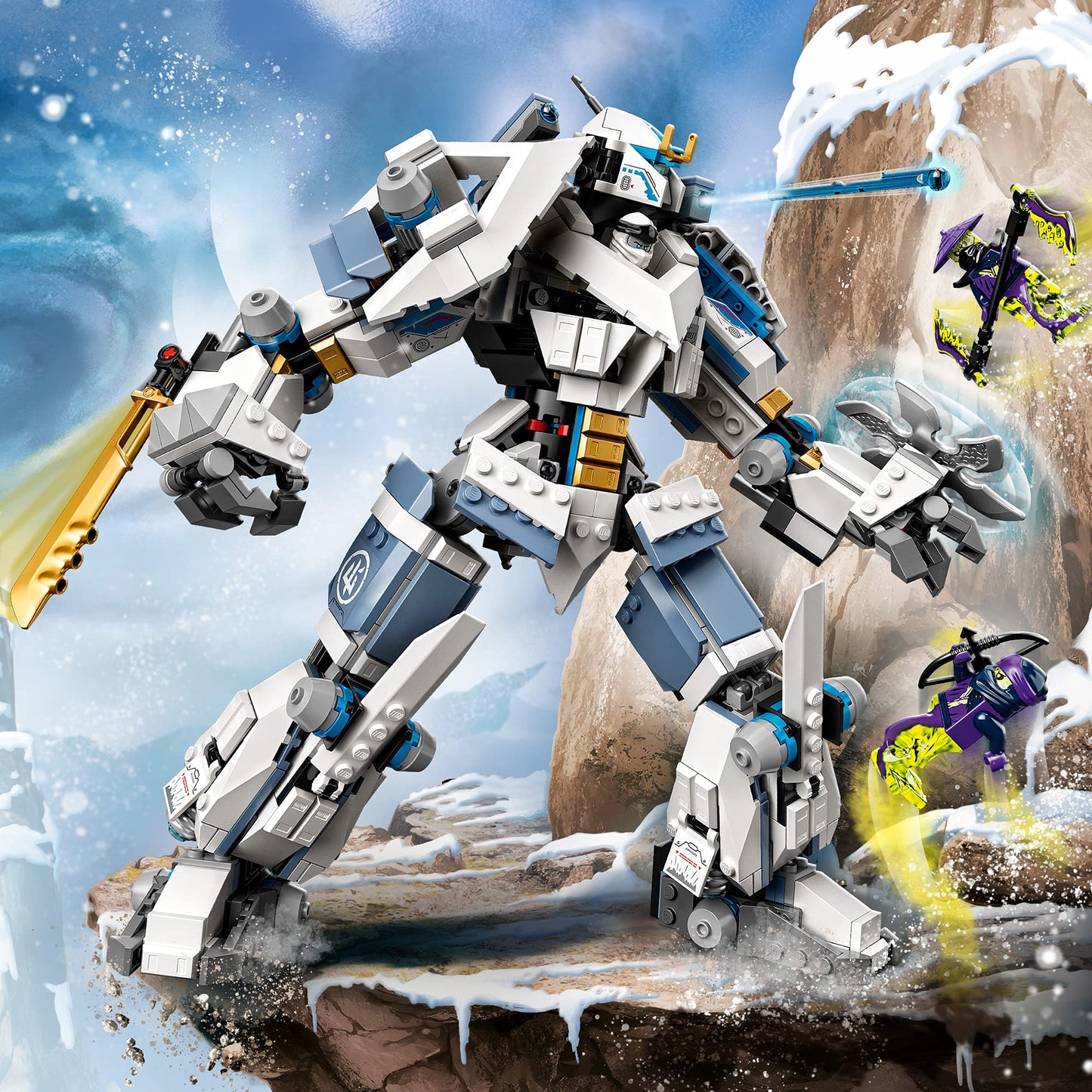 LEGO 71738 NINJAGO Legacy Zane’s Titan Mech Battle Ninja Building Set