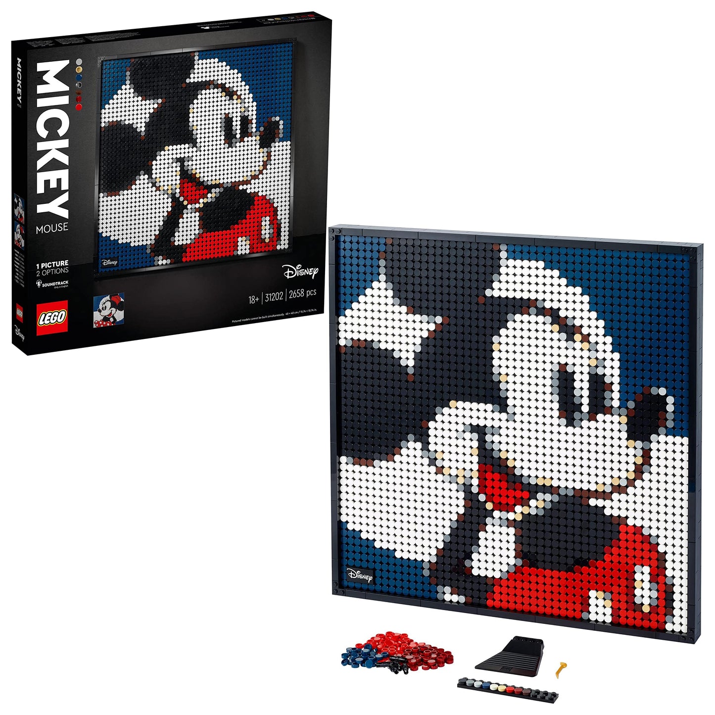 LEGO Art ǀ Disney’s Mickey Mouse 31202 Building Kit Amazon