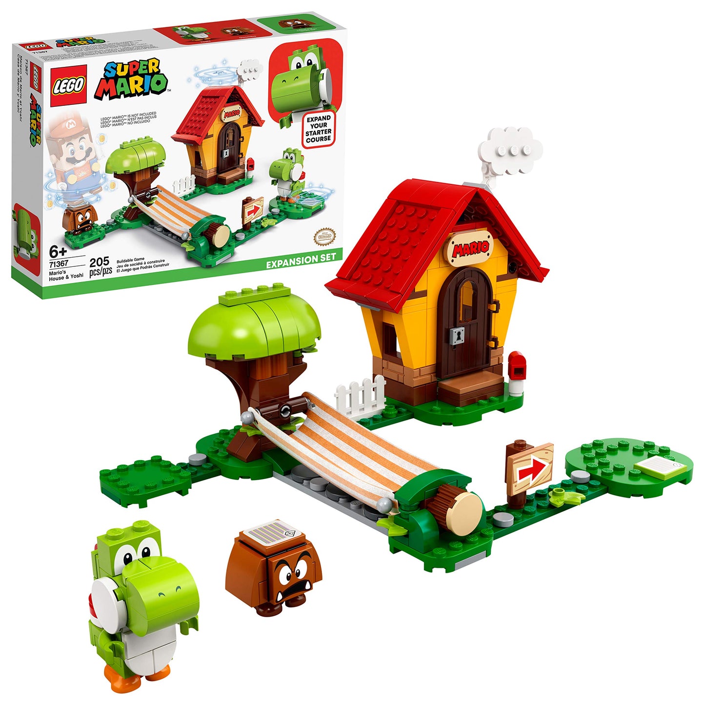 LEGO Super Mario Mario’s House & Yoshi Expansion Set 71367 Building Kit Amazon
