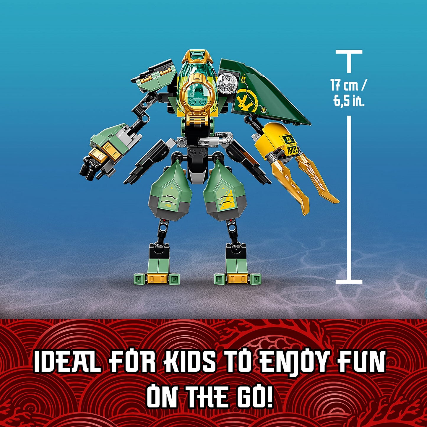 LEGO 71750 NINJAGO Lloyd’s Hydro Mech Action Figure Underwater Building Amazon