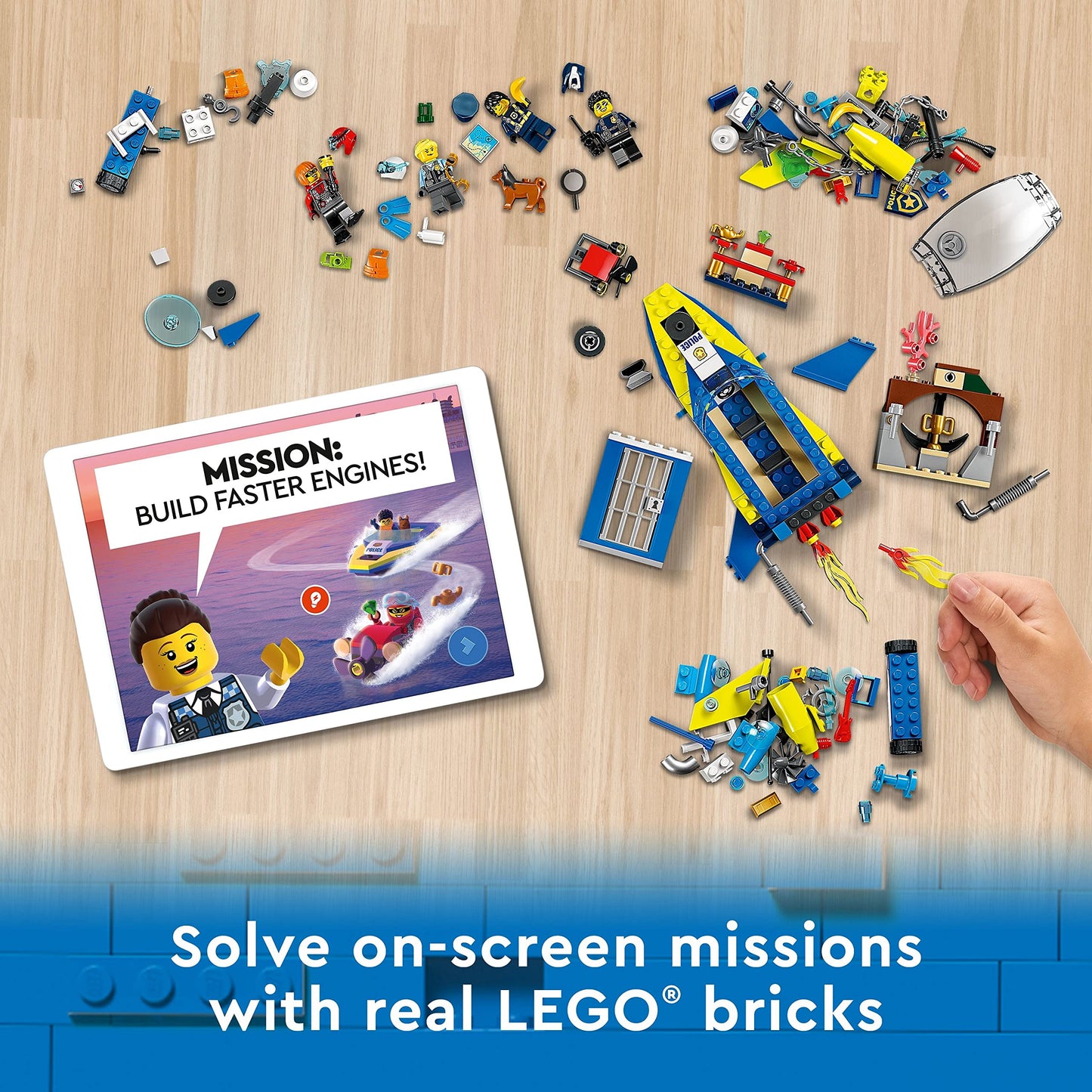 LEGO City Water Police Detective Missions, Interactive Digital Adventure Building 60355 Amazon
