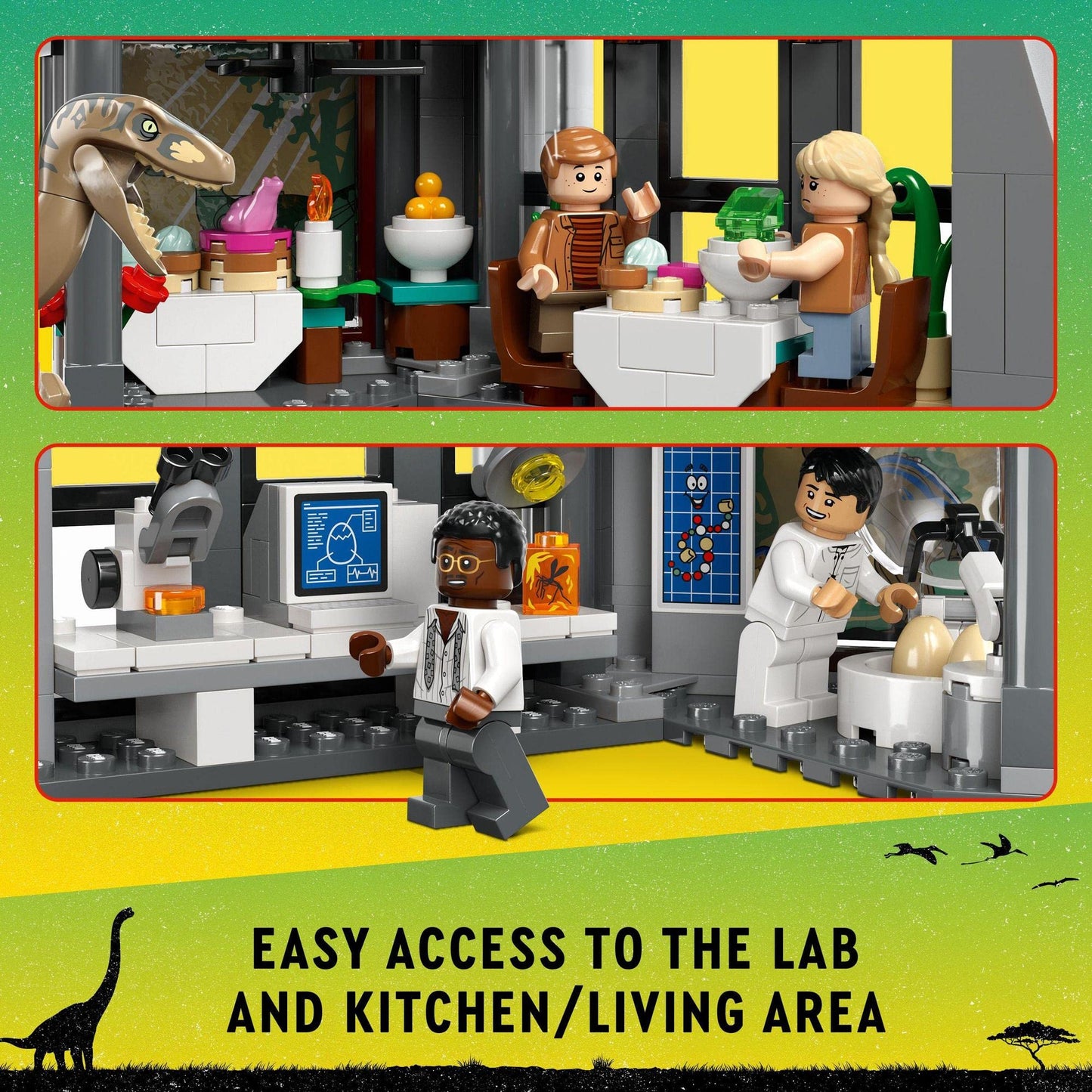 LEGO Jurassic Park Visitor Centre: T. rex & Raptor Attack 76961 Amazon