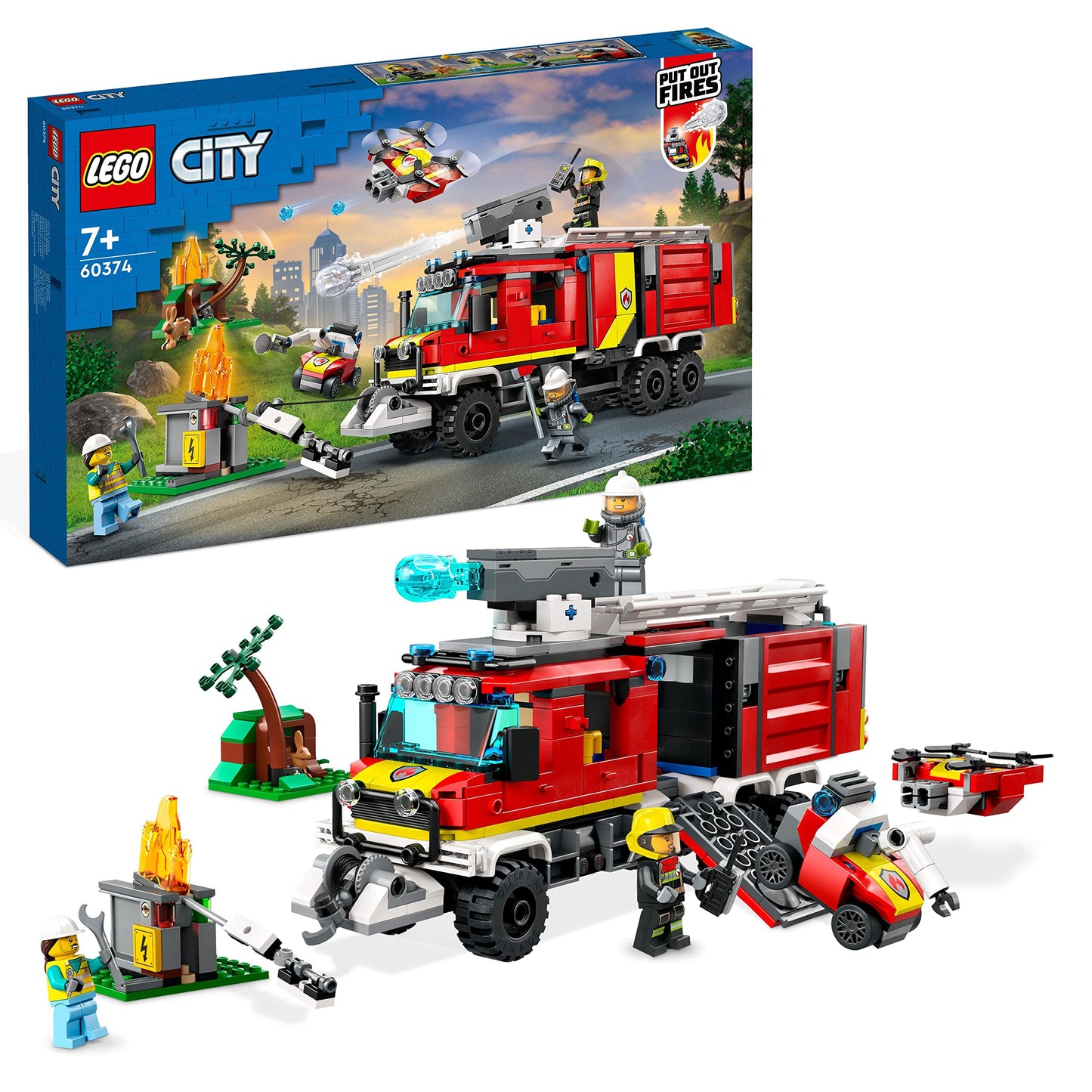 LEGO® City Fire Command Unit 60374 Building Toy Set Amazon