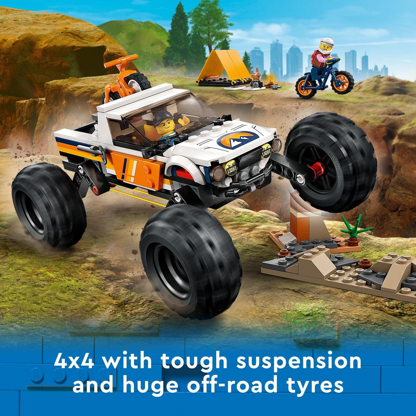 LEGO® City 4x4 Off-Roader Adventures 60387 Building Toy Amazon