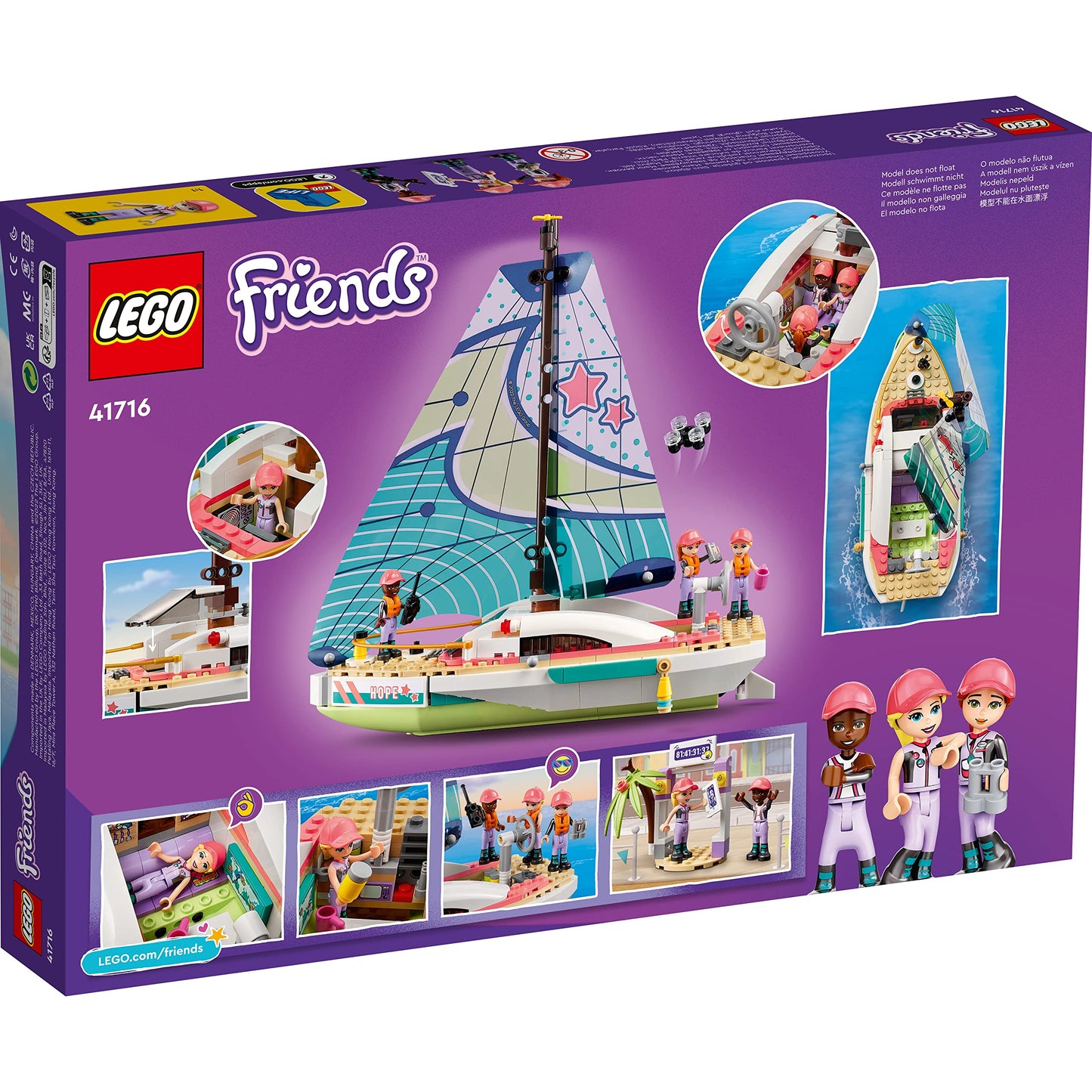 LEGO Friends Stephanie's Sailing Adventure Boat Toy  41716 Amazon