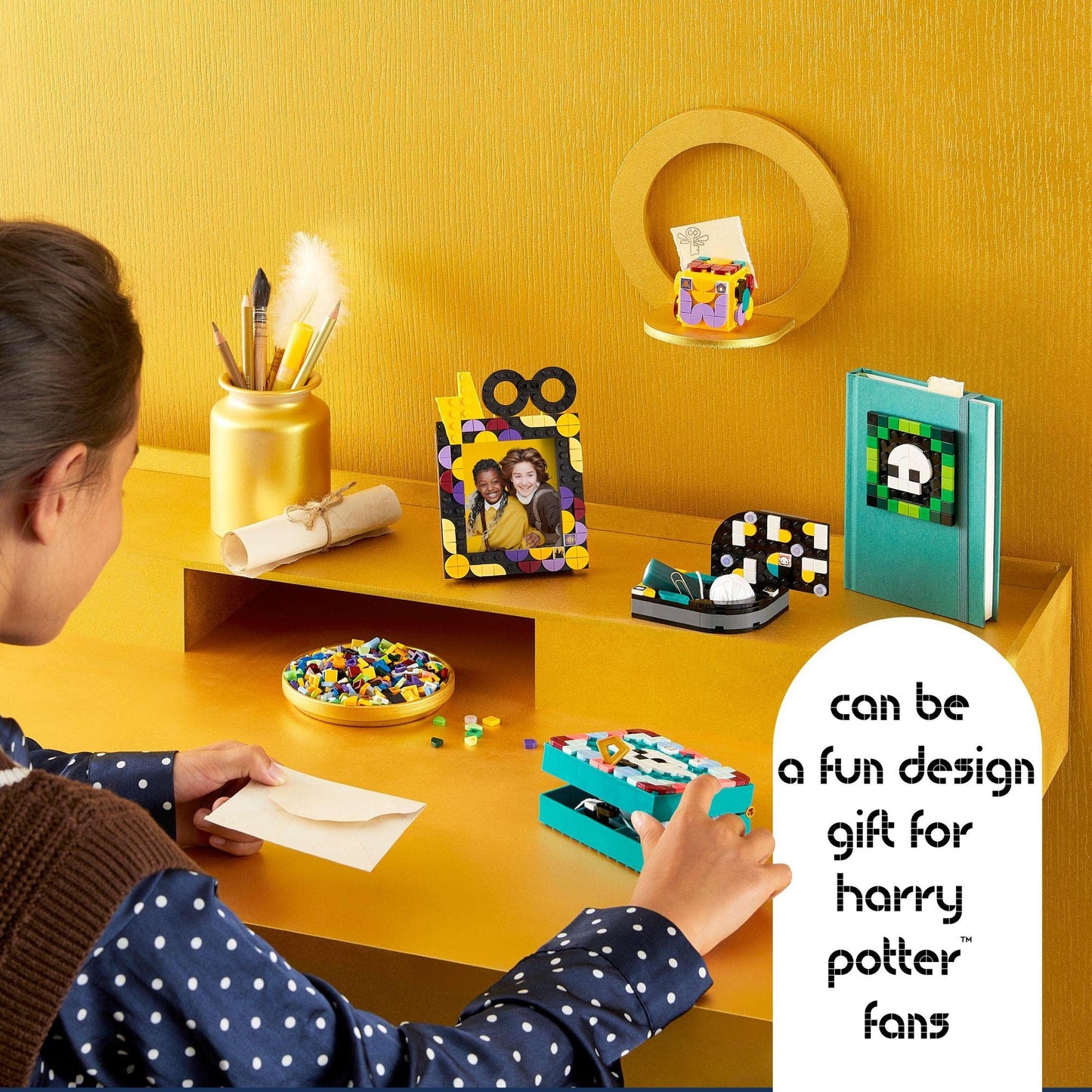 LEGO® DOTS Hogwarts™ Desktop Kit 41811 DIY Craft Decoration Kit