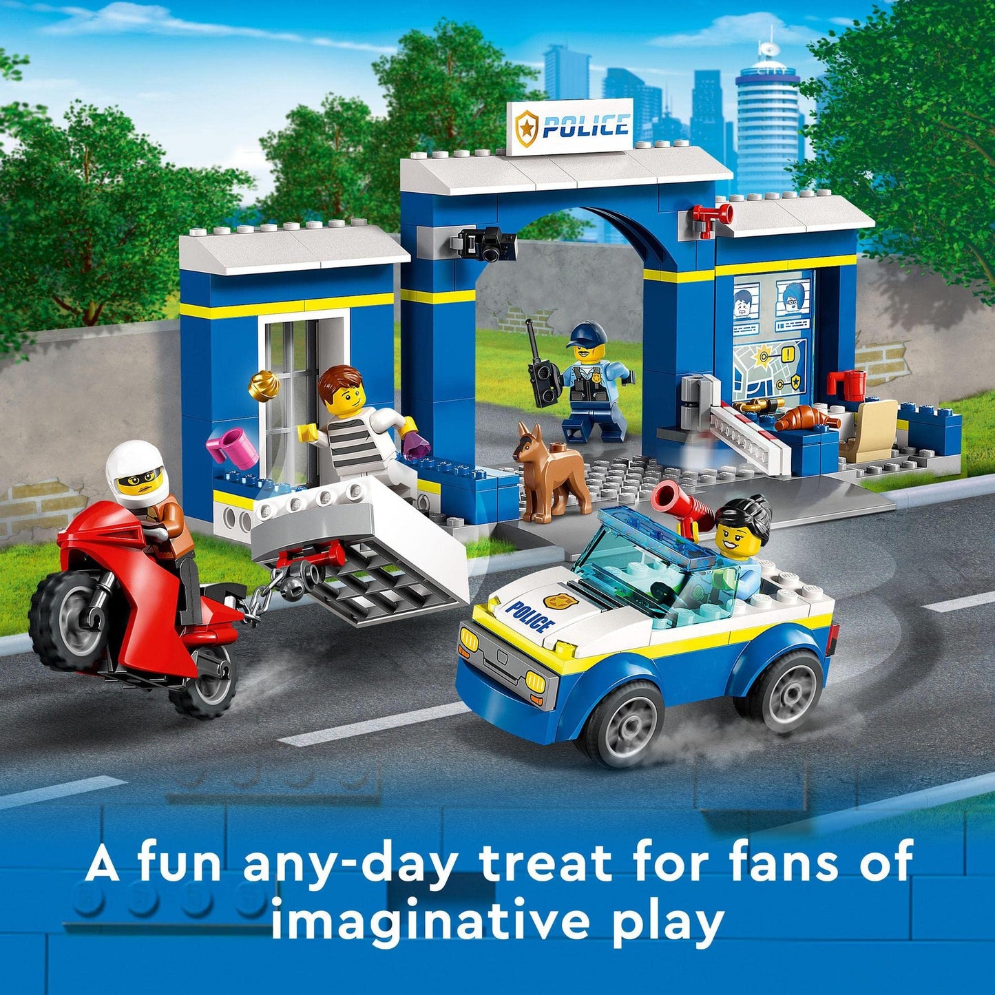 LEGO® City Police Station Chase 60370 Building Toy Amazon