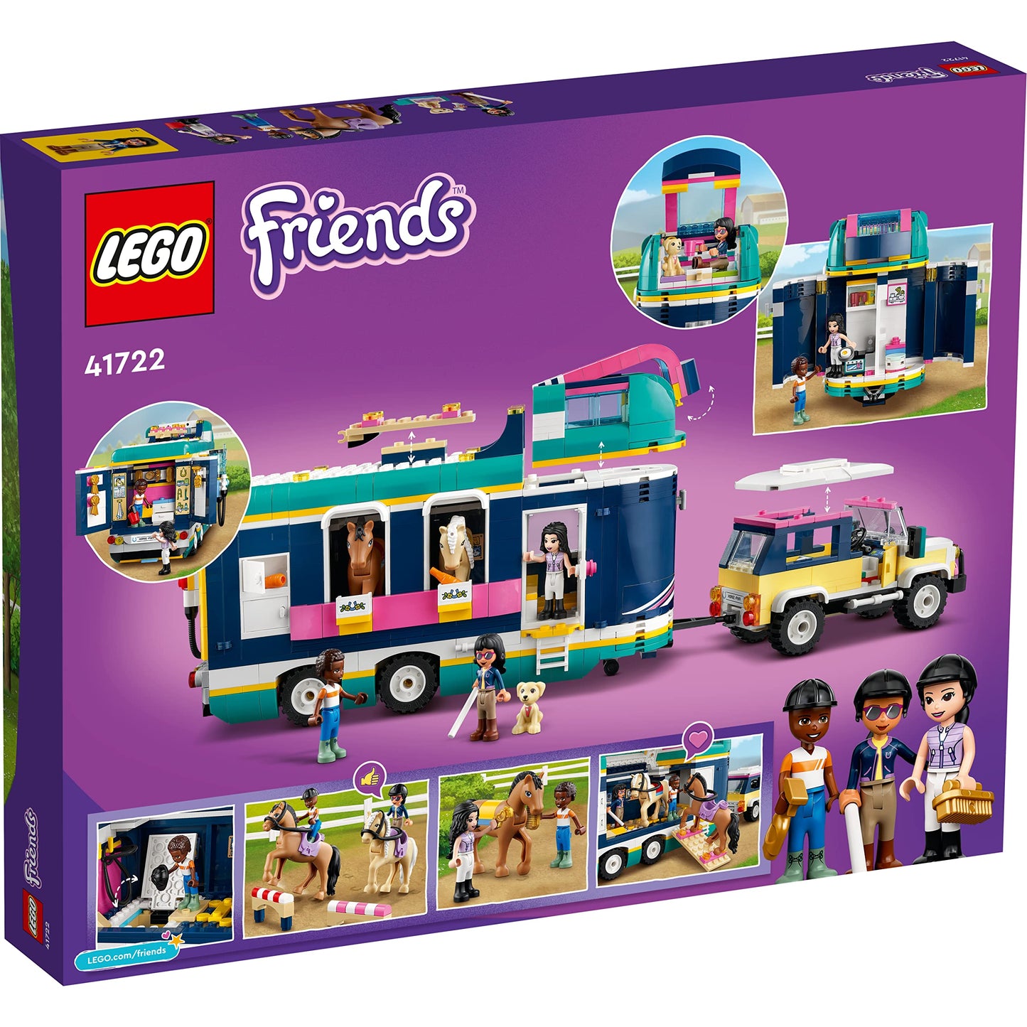 LEGO Friends Horse Show Trailer with 2 Toy Horses 41722 Amazon