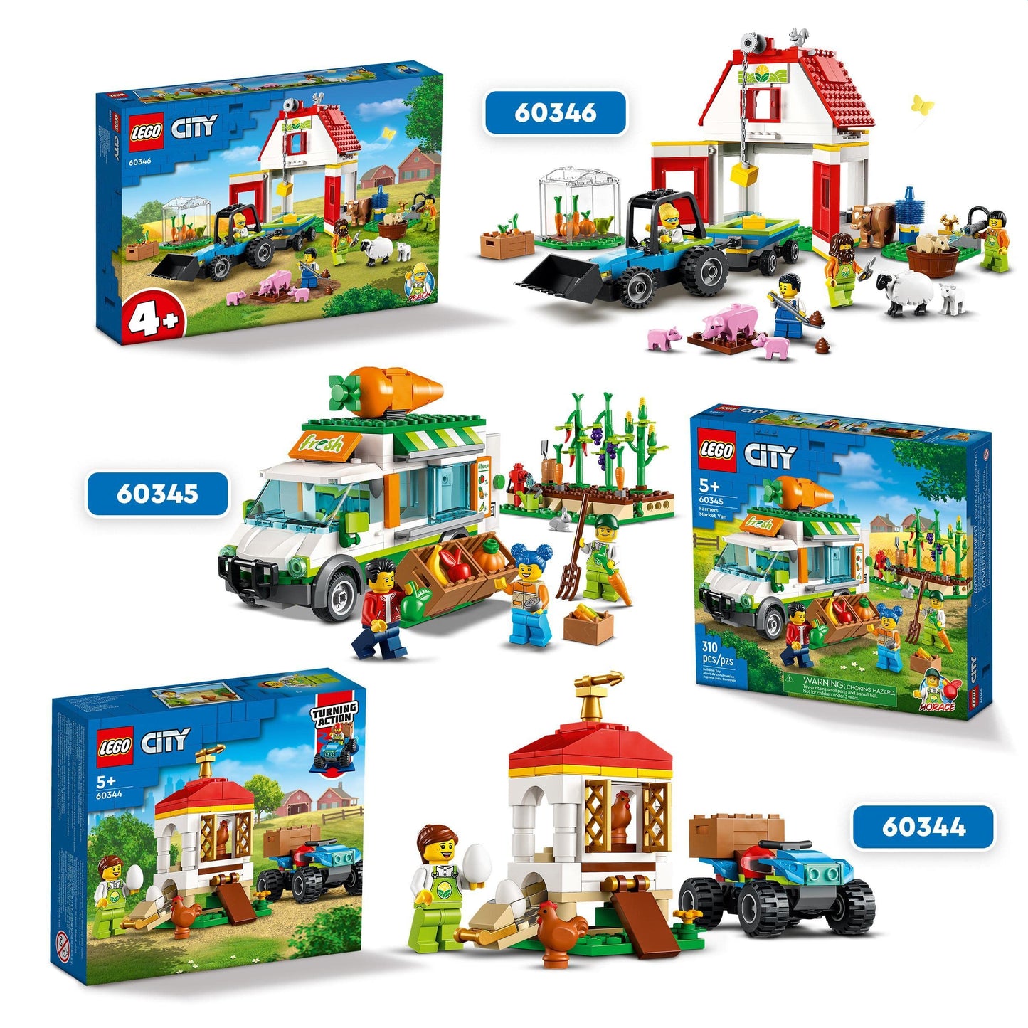LEGO City Barn & Farm Animals 60346 Toy Amazon