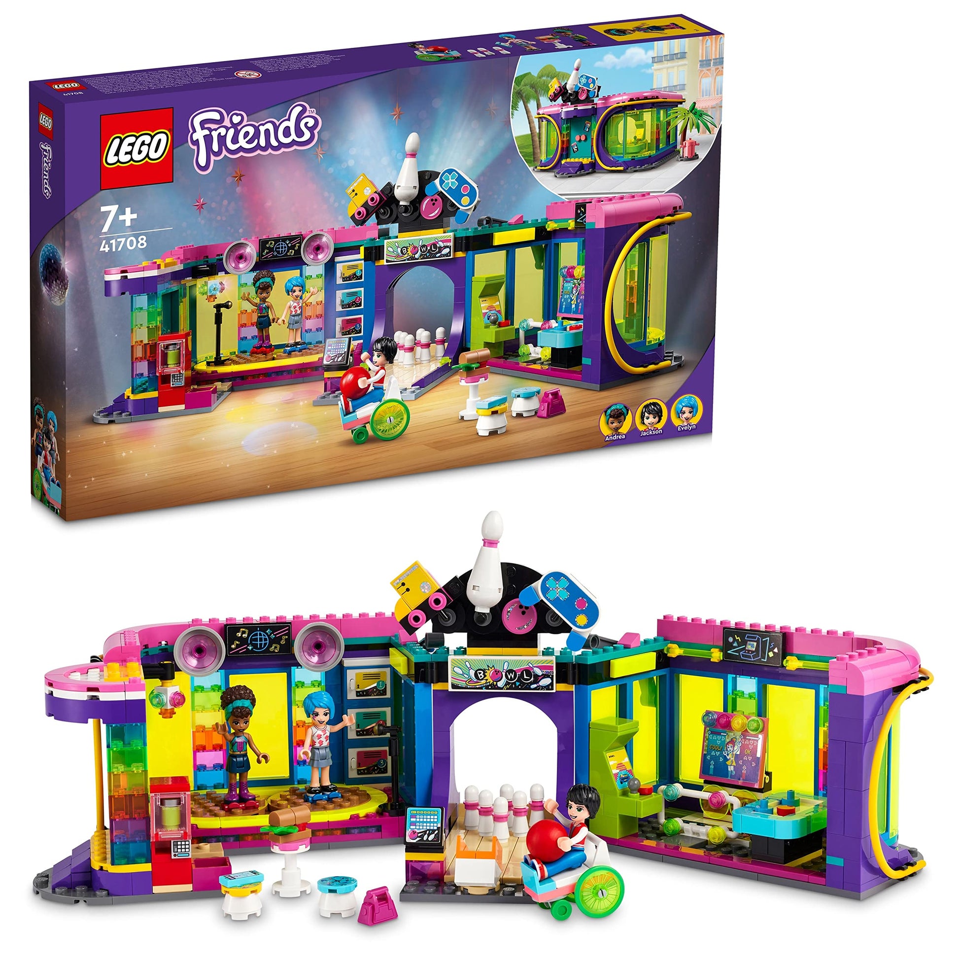 LEGO Friends Roller Disco Arcade with Toy  41708 Amazon
