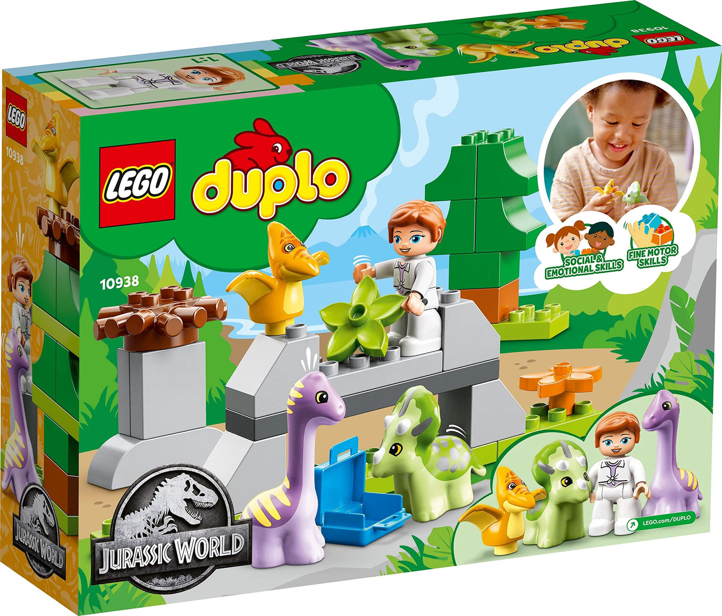 LEGO DUPLO® Jurassic World Dinosaur Nursery Building Toy Amazon