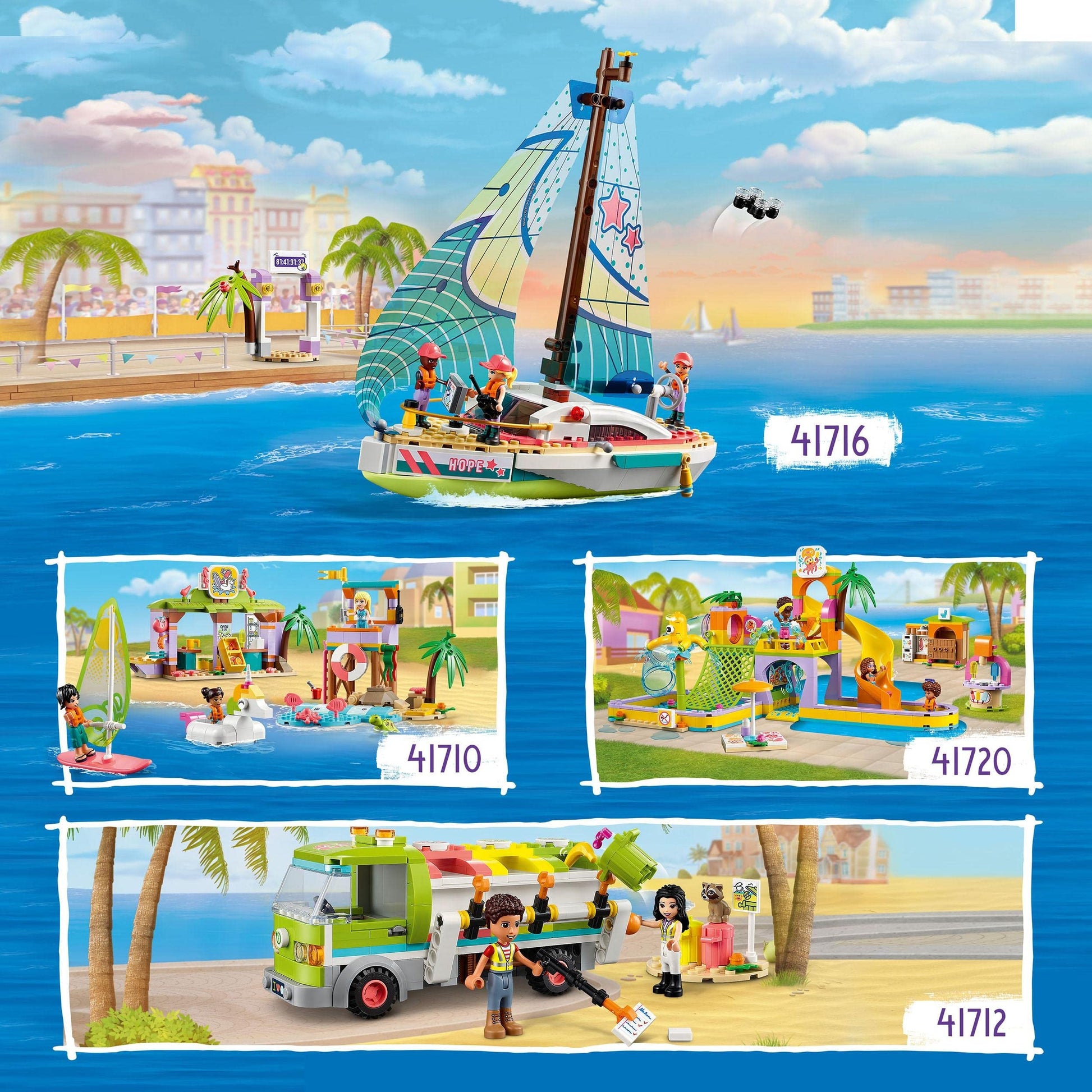 LEGO Friends Stephanie's Sailing Adventure Boat Toy  41716 Amazon