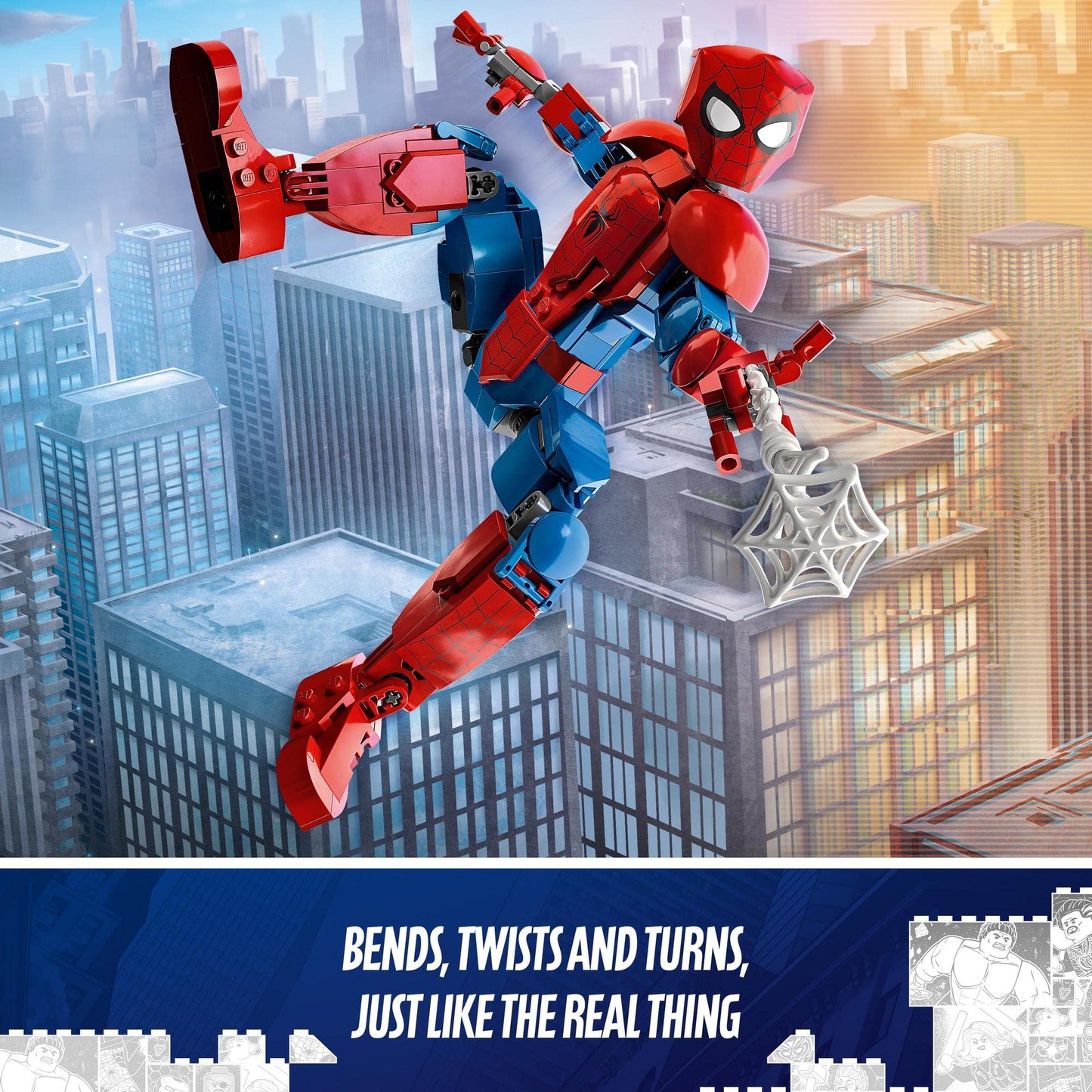 LEGO Marvel Spider-Man Figure, Fully Articulated Action Toy 76226