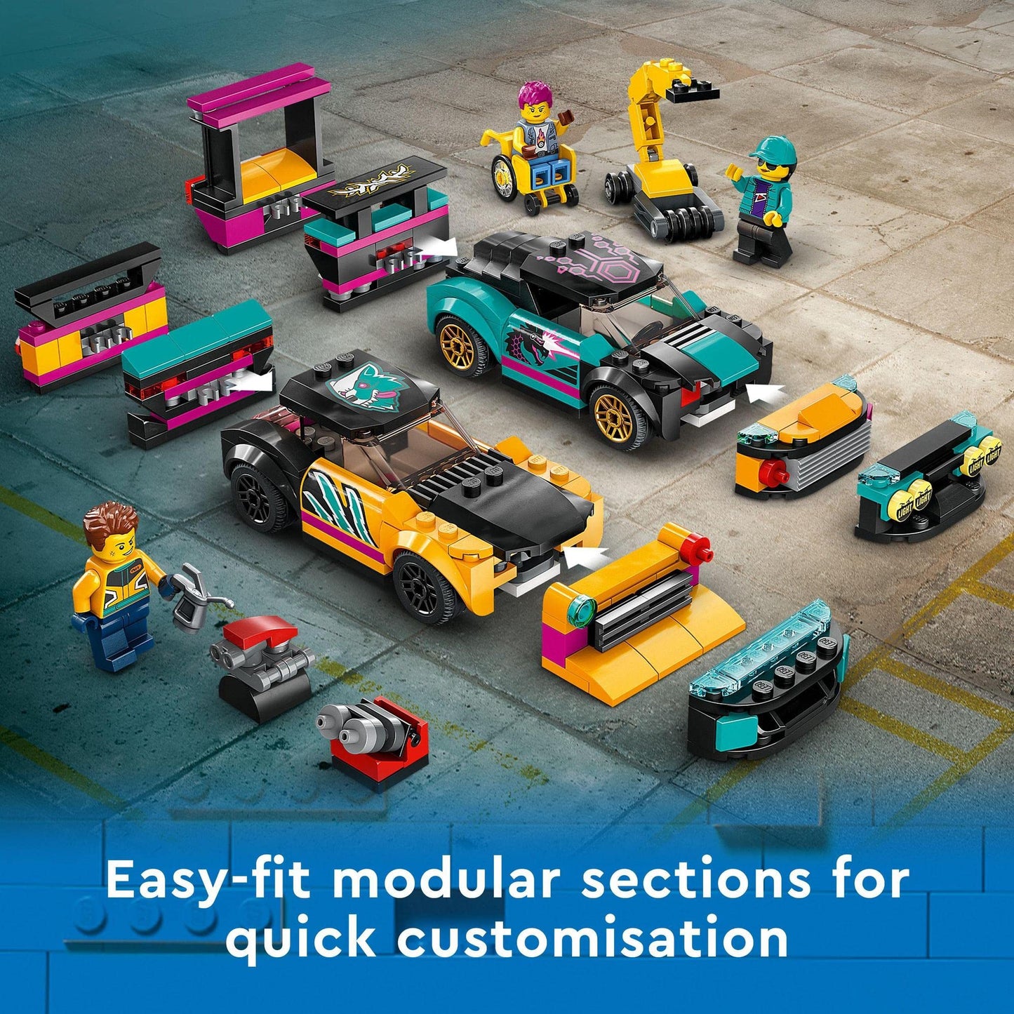 LEGO® City Custom Car Garage 60389 Building Toy Amazon