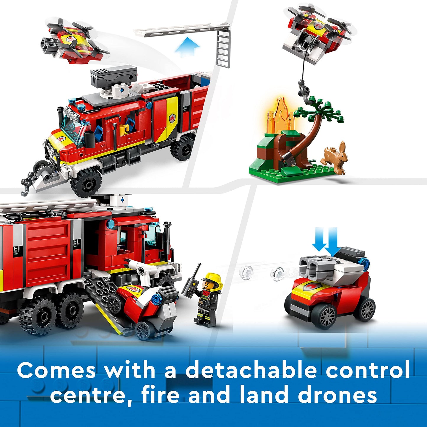 LEGO® City Fire Command Unit 60374 Building Toy Set Amazon