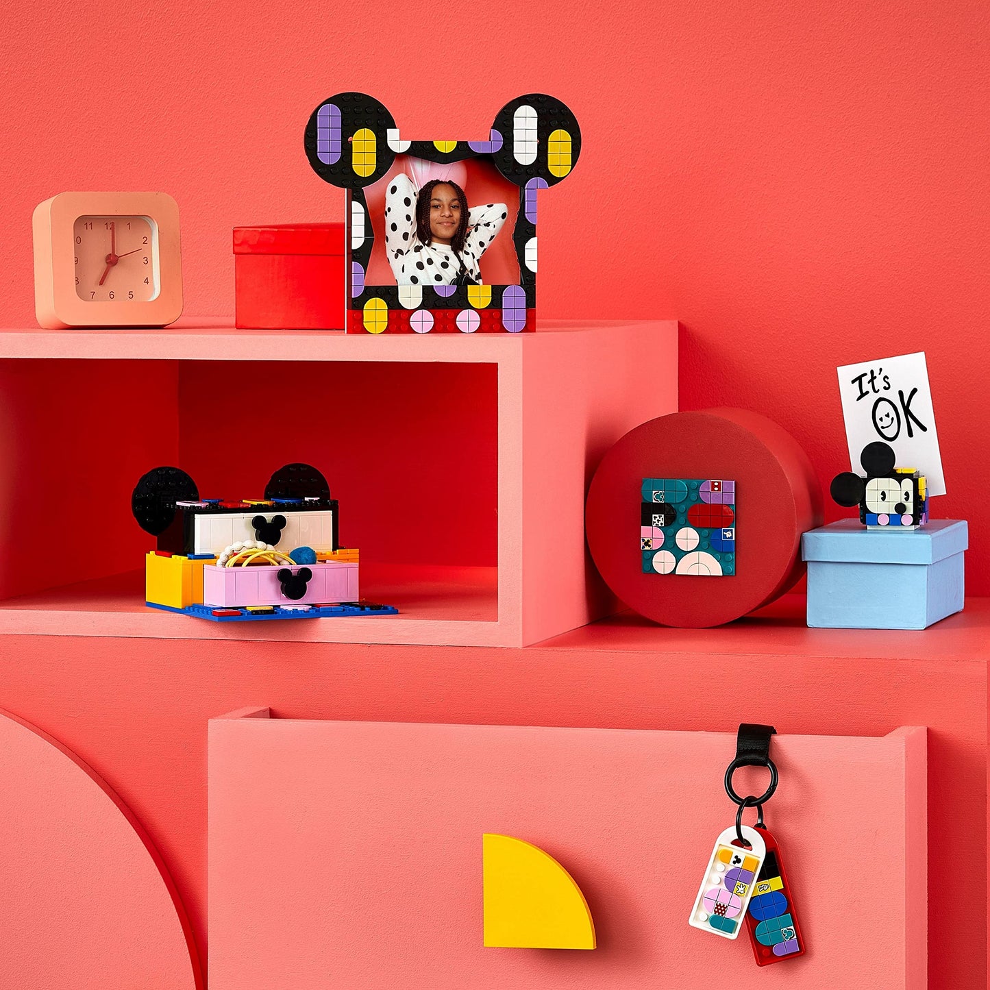 LEGO DOTS Disney Mickey Mouse & Minnie Mouse Back-to-School Project Box DIY Kit 41964 Amazon