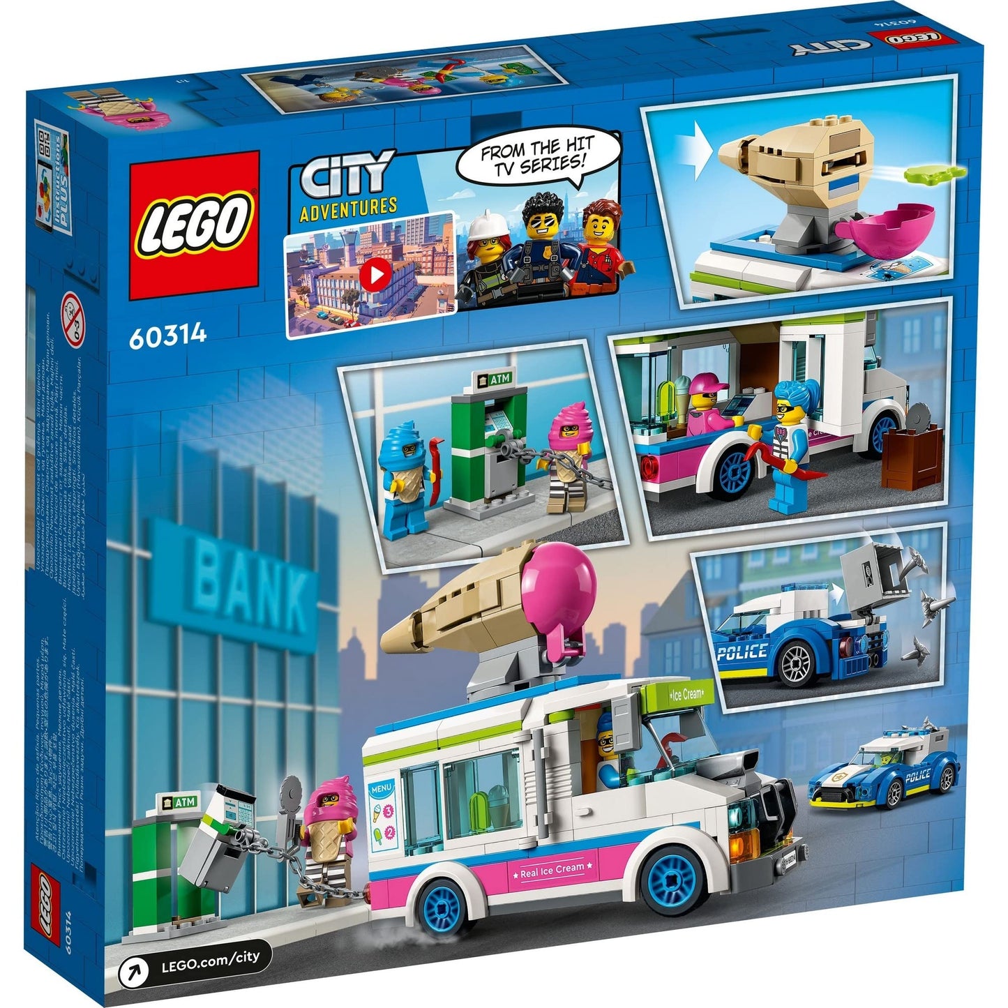 LEGO® City Ice Cream Van Police Chase 60314 Building Amazon